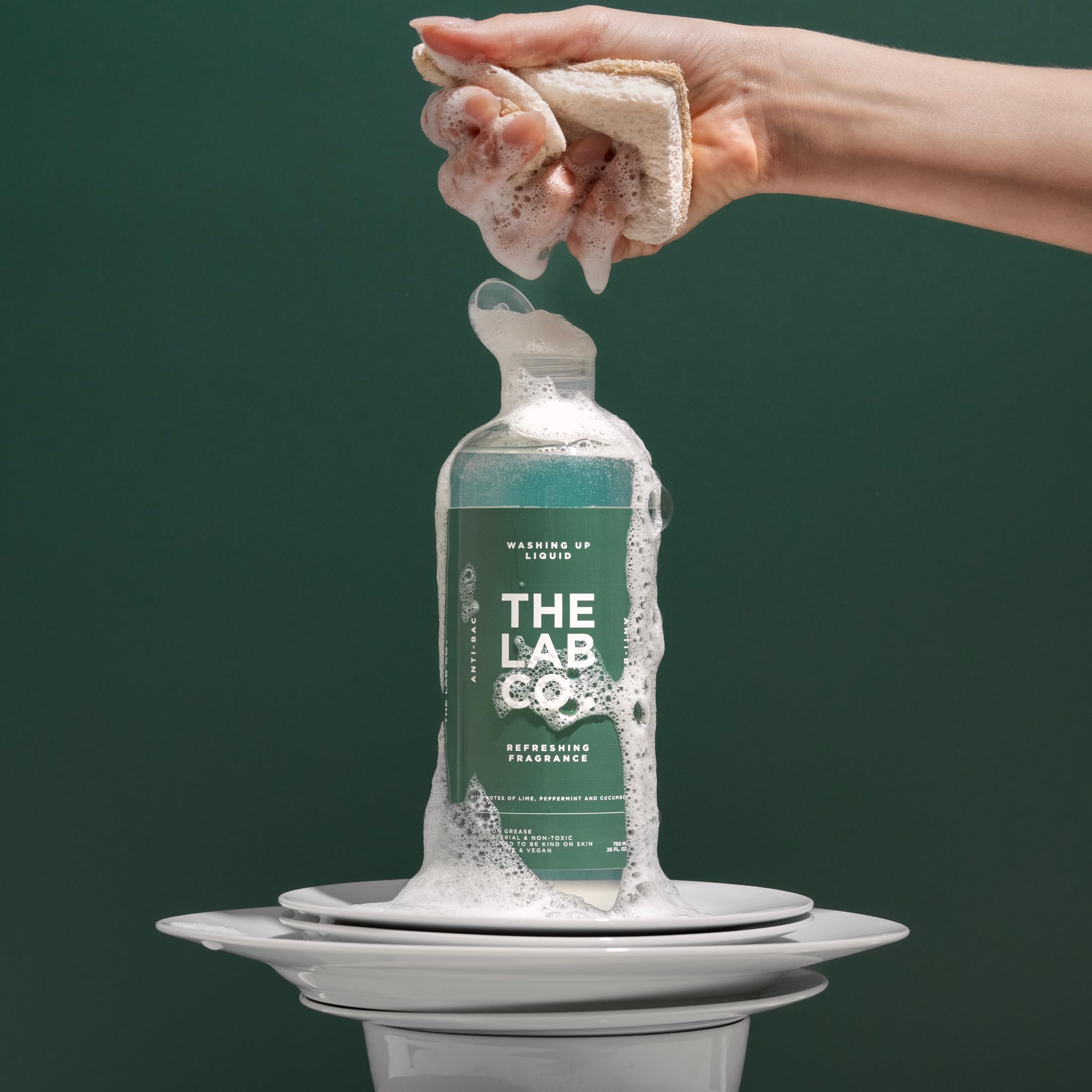 The Lab Co. Antibacterial Washing-Up Liquid - Tough on Grease, Gentle on Skin | 750 ml 4