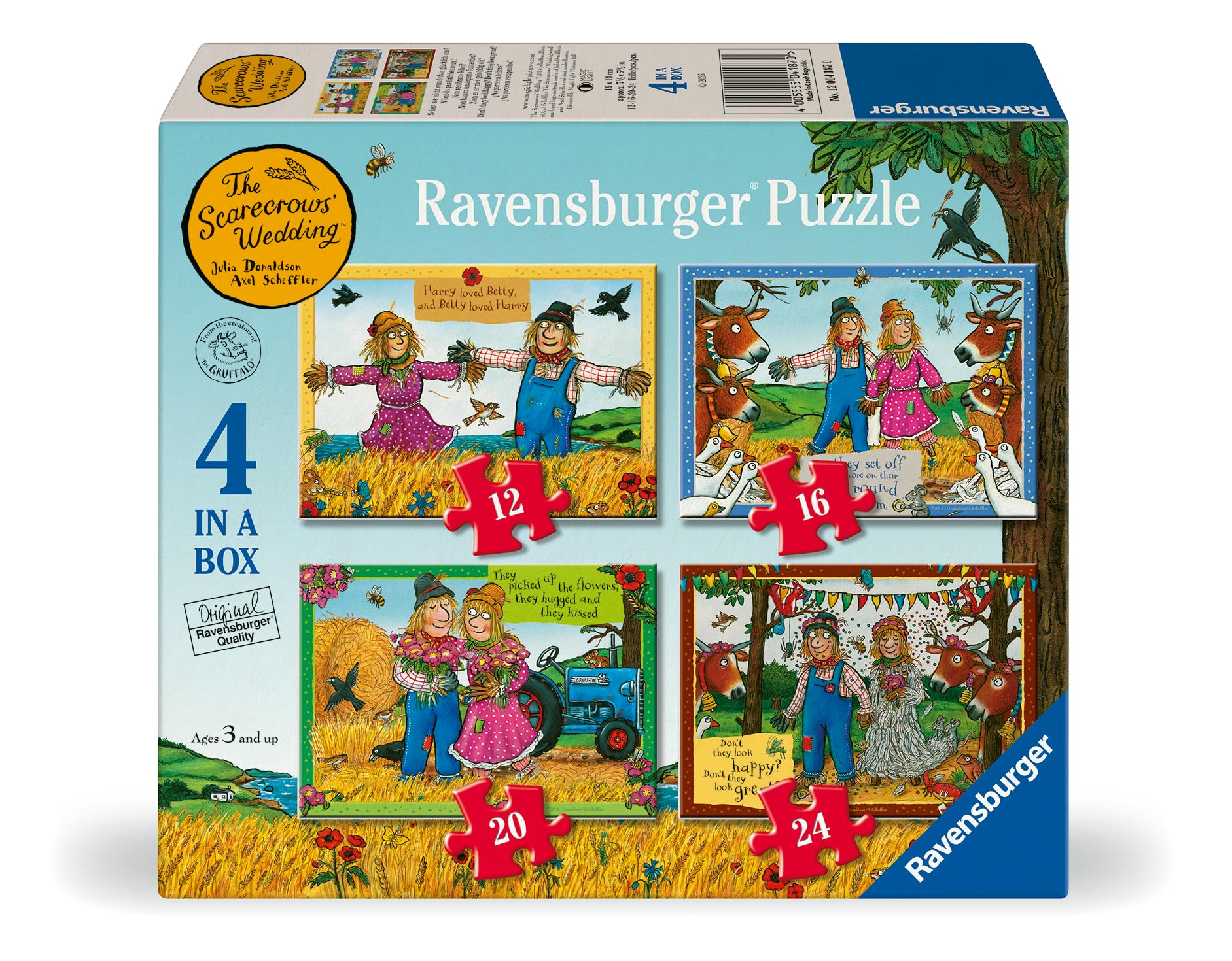 Ravensburger Magic Light Property 4 in a Box Jigsaw Puzzle (12, 16, 20, 24 Piece)