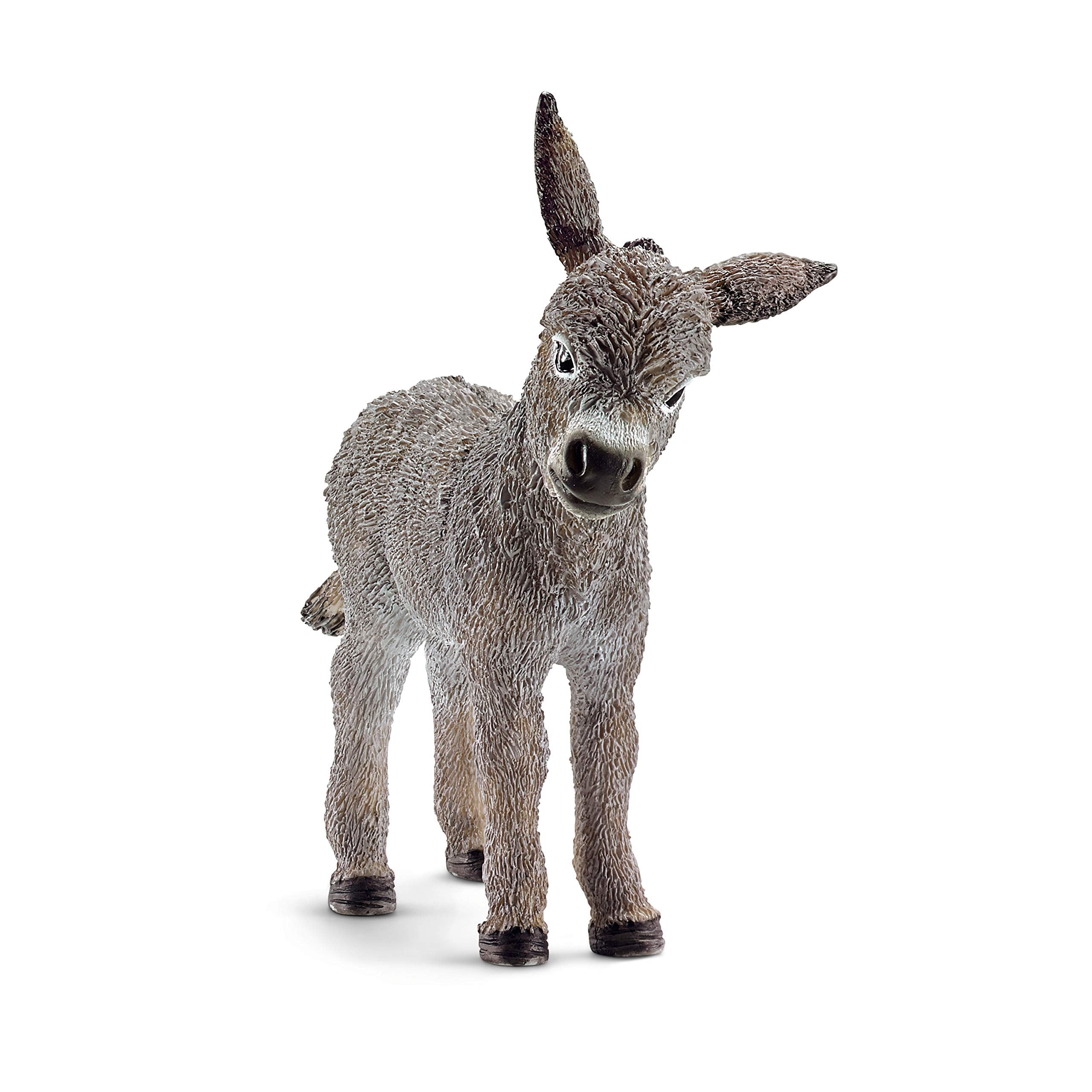 Schleich Farm World Donkey Foal Figurine | Ages 3+ | Grey 1