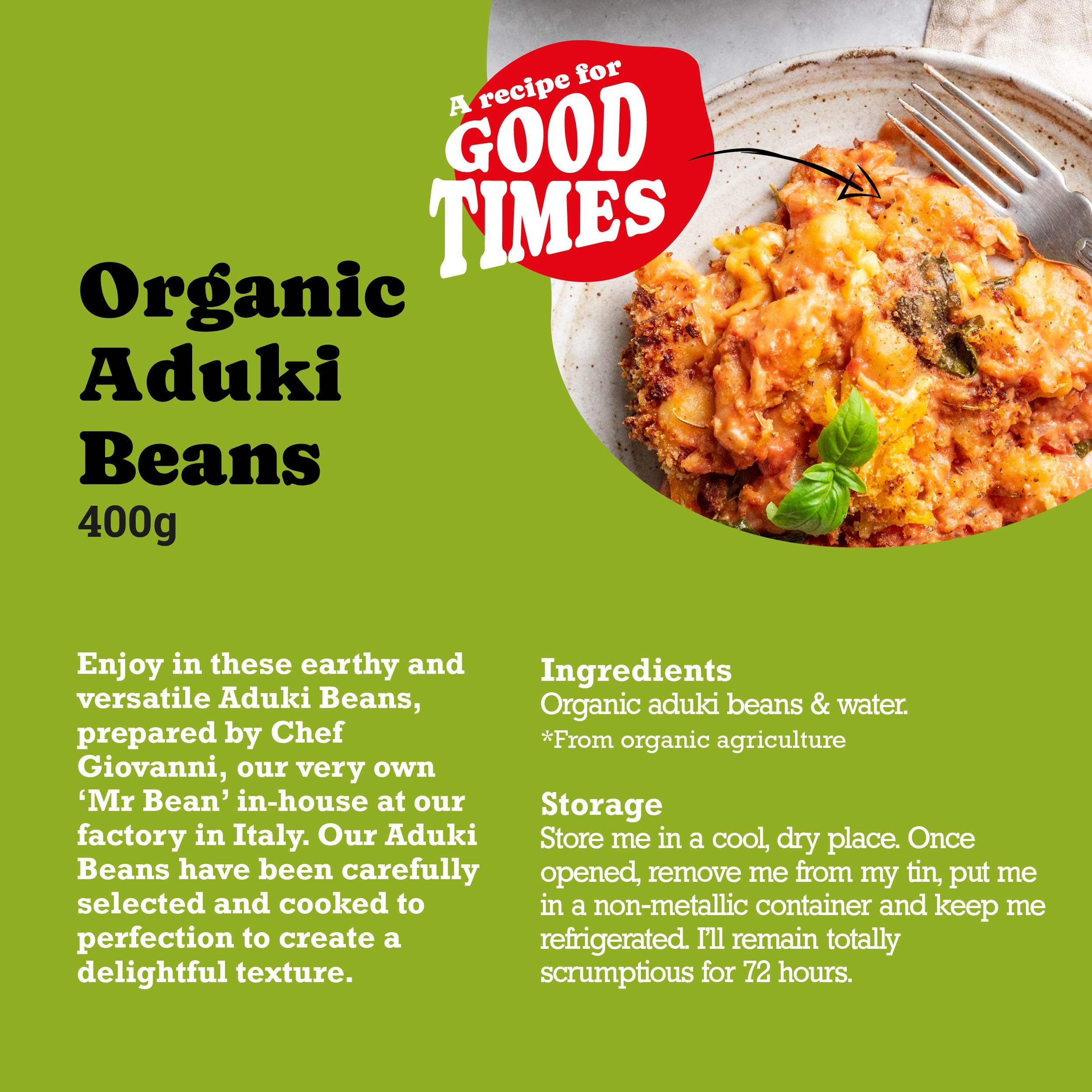 Mr Organic Aduki Beans - 400g, High in Protein & Fibre 2