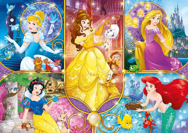 Clementoni - Disney Princess Brilliant Puzzle 104-Piece Jigsaw Puzzle for Kids