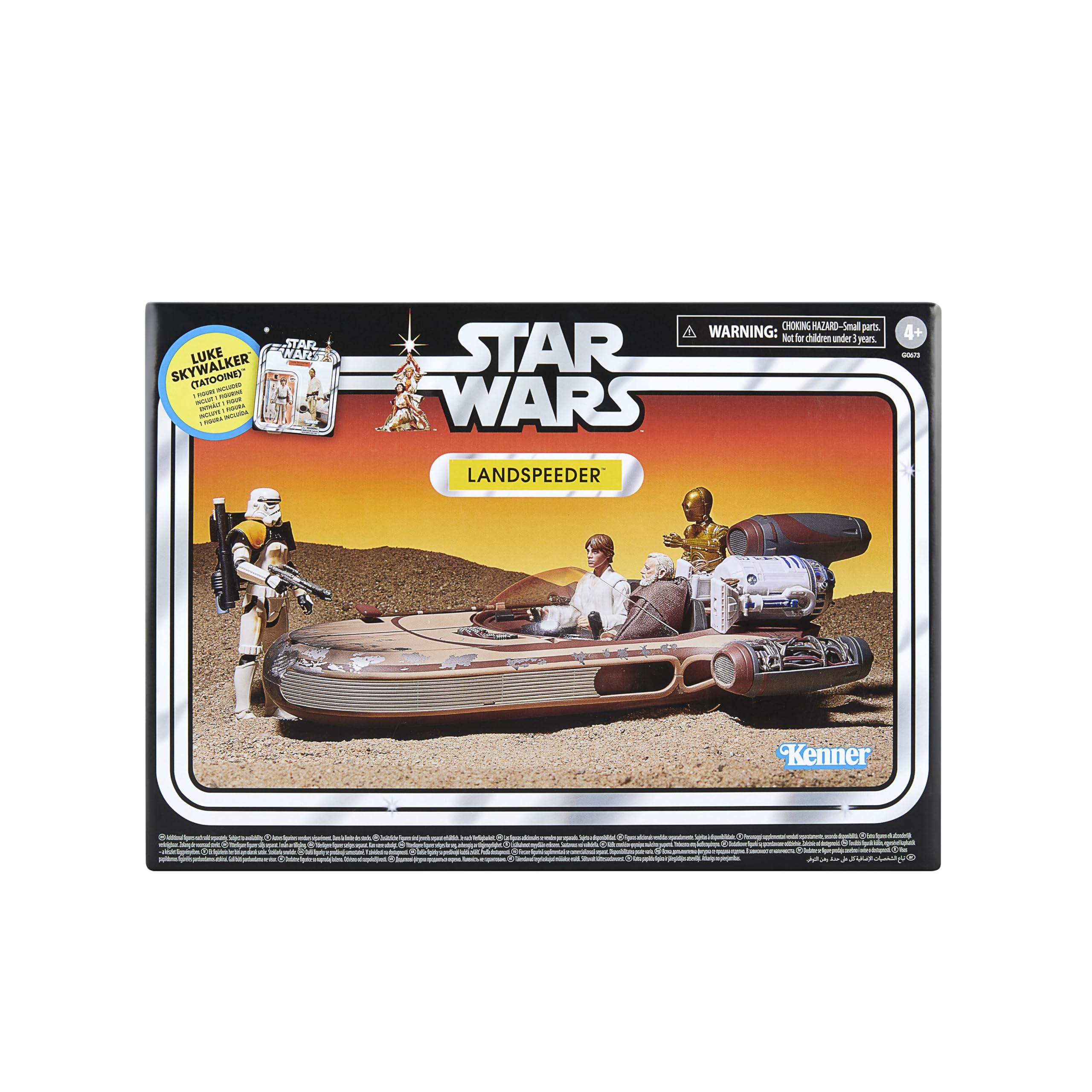 Star Wars The Vintage Collection Landspeeder & Luke Skywalker (Tatooine) Action Figure Set | 9.5-cm Scale 1
