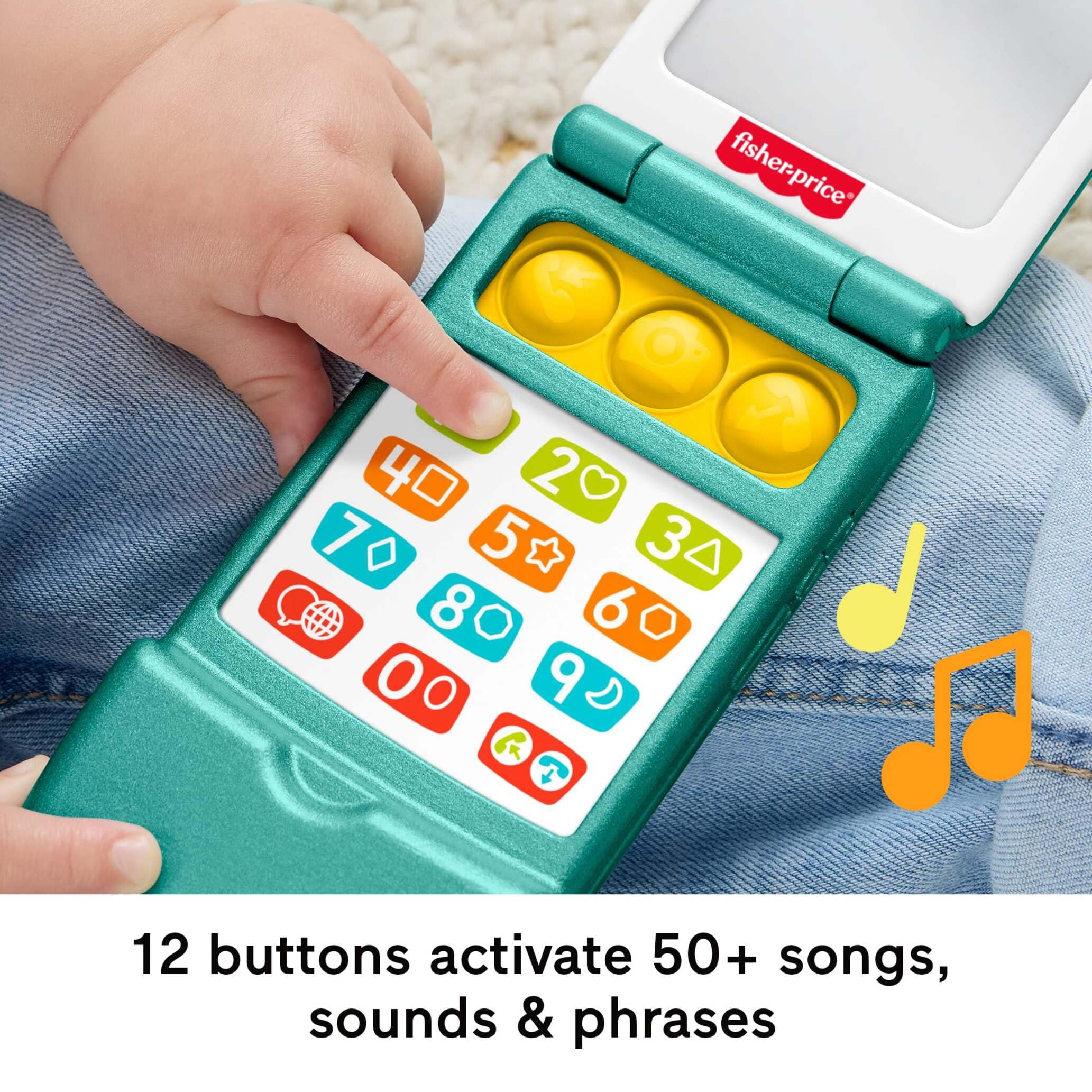 Fisher-Price Laugh & Learn Flip Phone - Musical Learning Activity Toy for Ages 6 Months+ 5