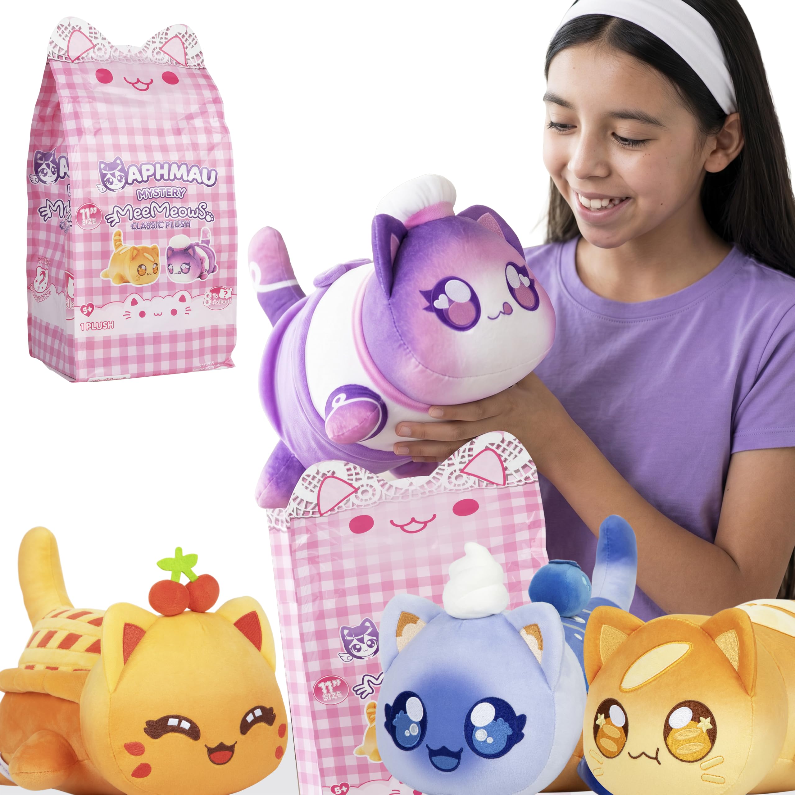 Aphmau Bakery MeeMeows Mystery Plush - 11 Inch Soft & Huggable Cat Plush Toy 1