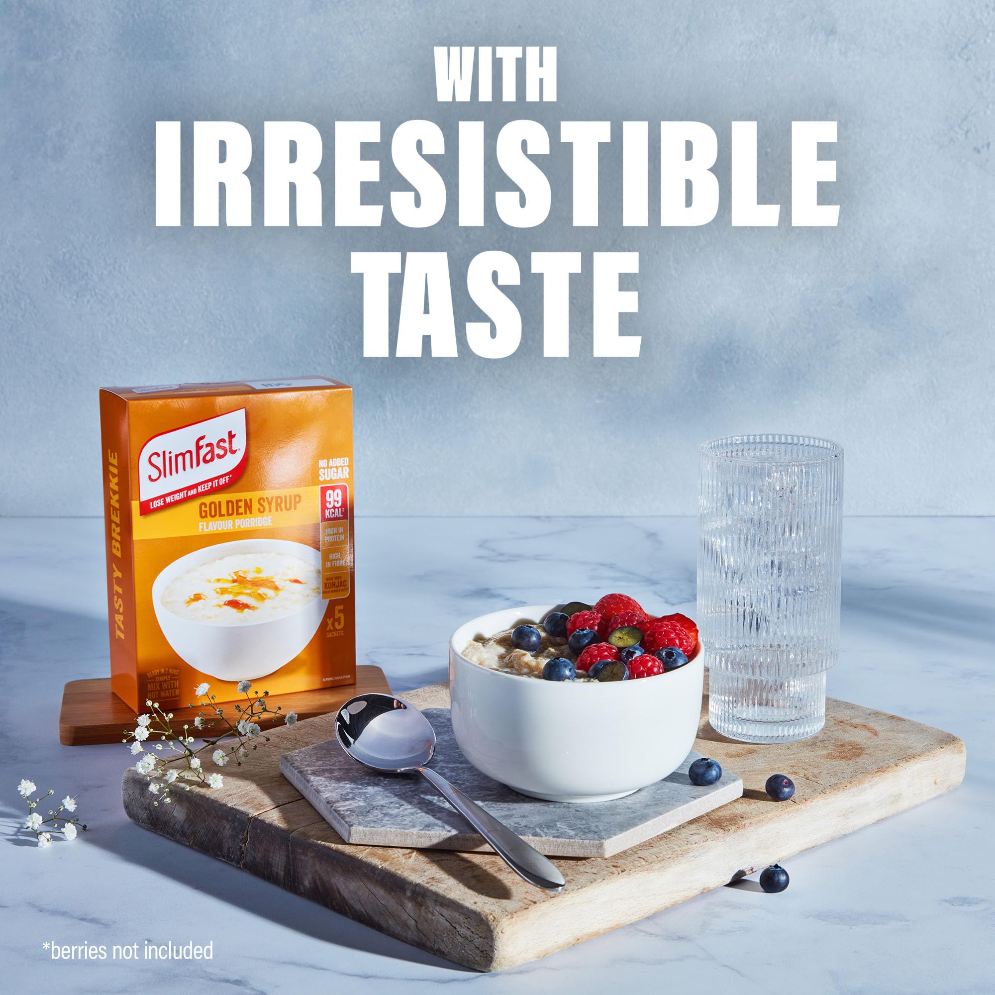 SlimFast Golden Syrup Flavour Porridge, No Added Sugar, High in Protein, 29g 6