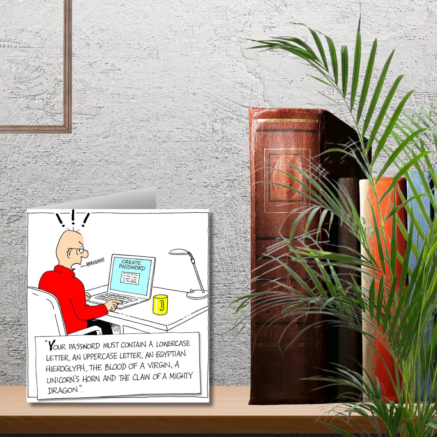 Emotional Rescue Norbert & Val Funny Birthday Card for Him - Create Password | 24 cm x 16.5 cm 5