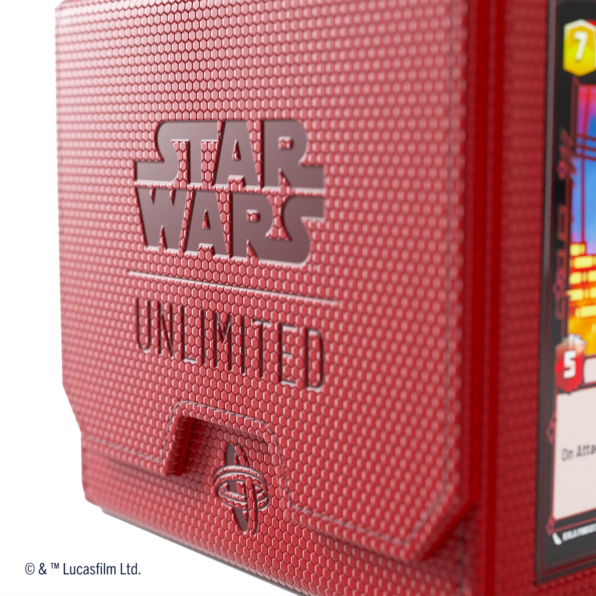 Gamegenic Star Wars Unlimited Deck Pod - Red | Holds 60 Double-Sleeved Cards | Includes Detachable Leader Case