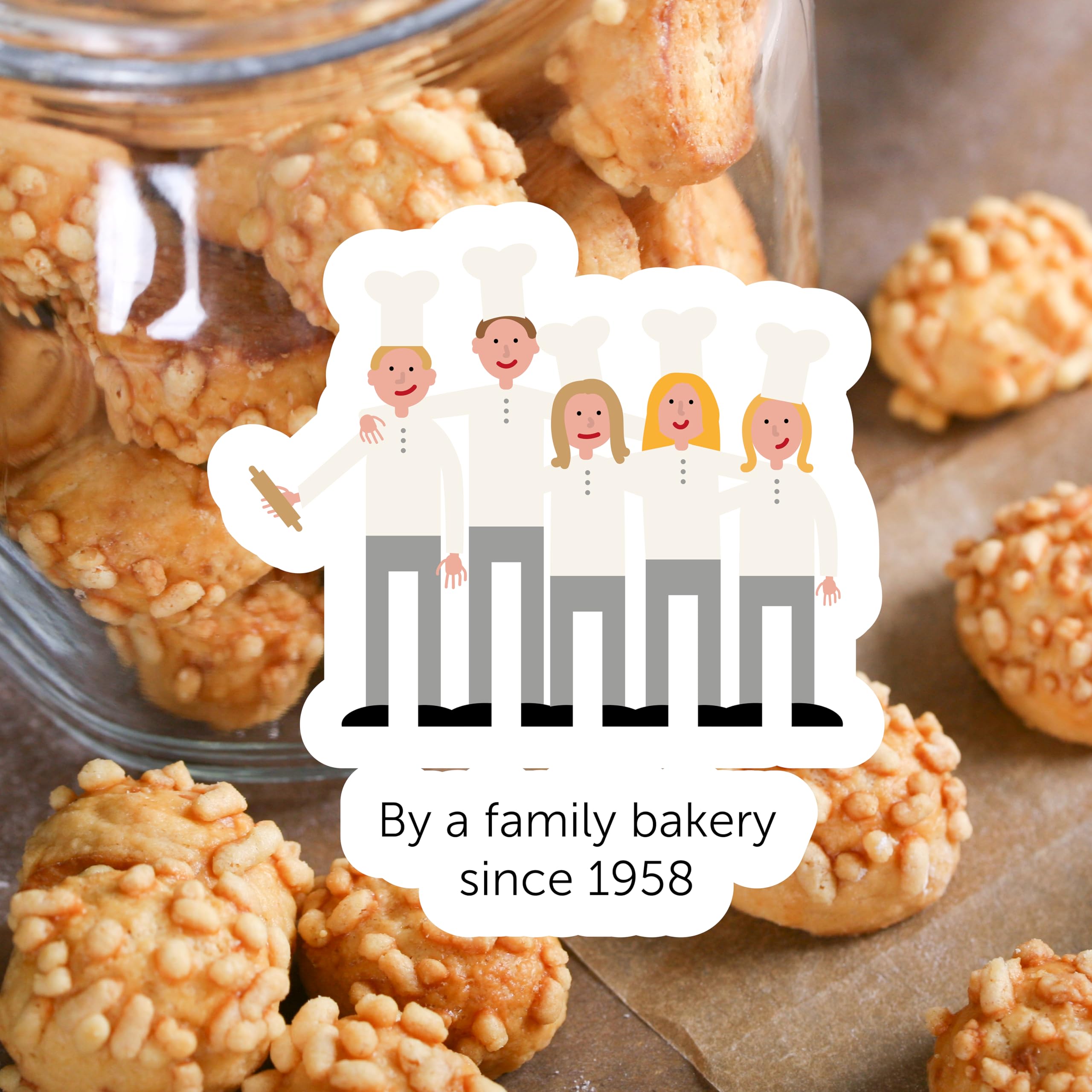 Buiteman Gouda Savoury Biscuit - Crisp Crumble Texture | 75g Pack 7