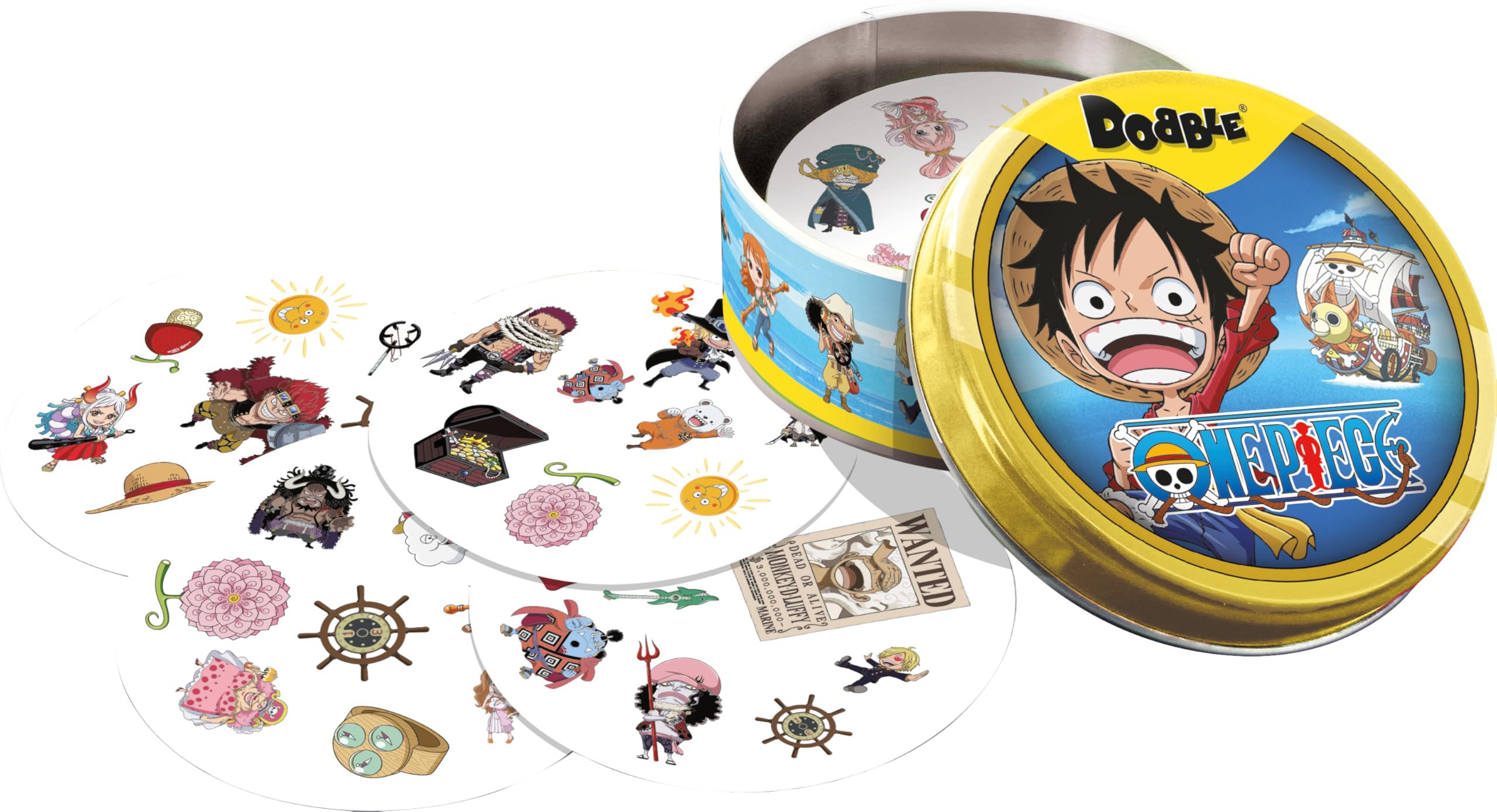 Asmodee Dobble One Piece - Fast-Paced Reaction Card Game | Ages 6+ | Unisex Adult