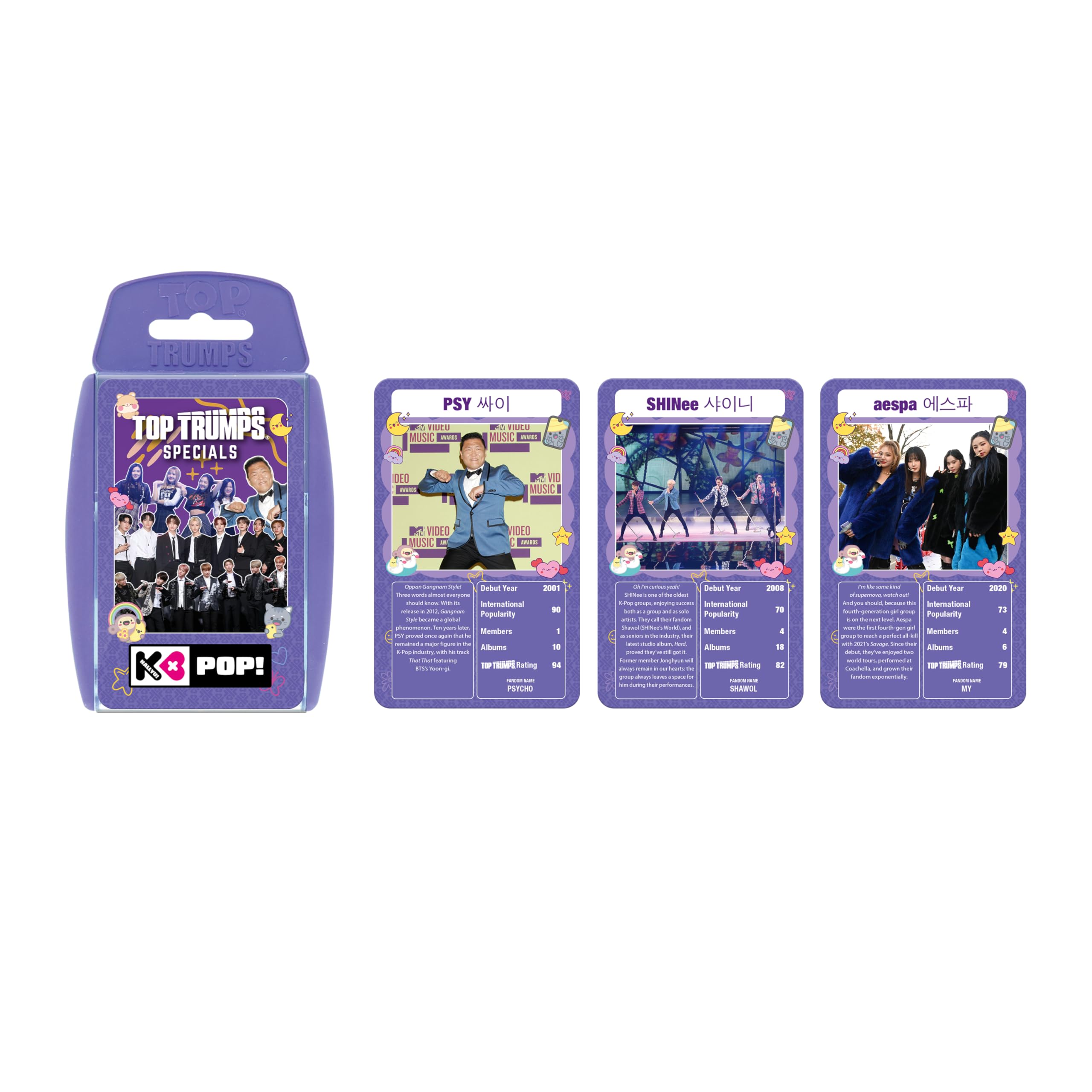 Top Trumps K-Pop Card Game with BTS, Seventeen, NJZ, PSY, Jessi 3