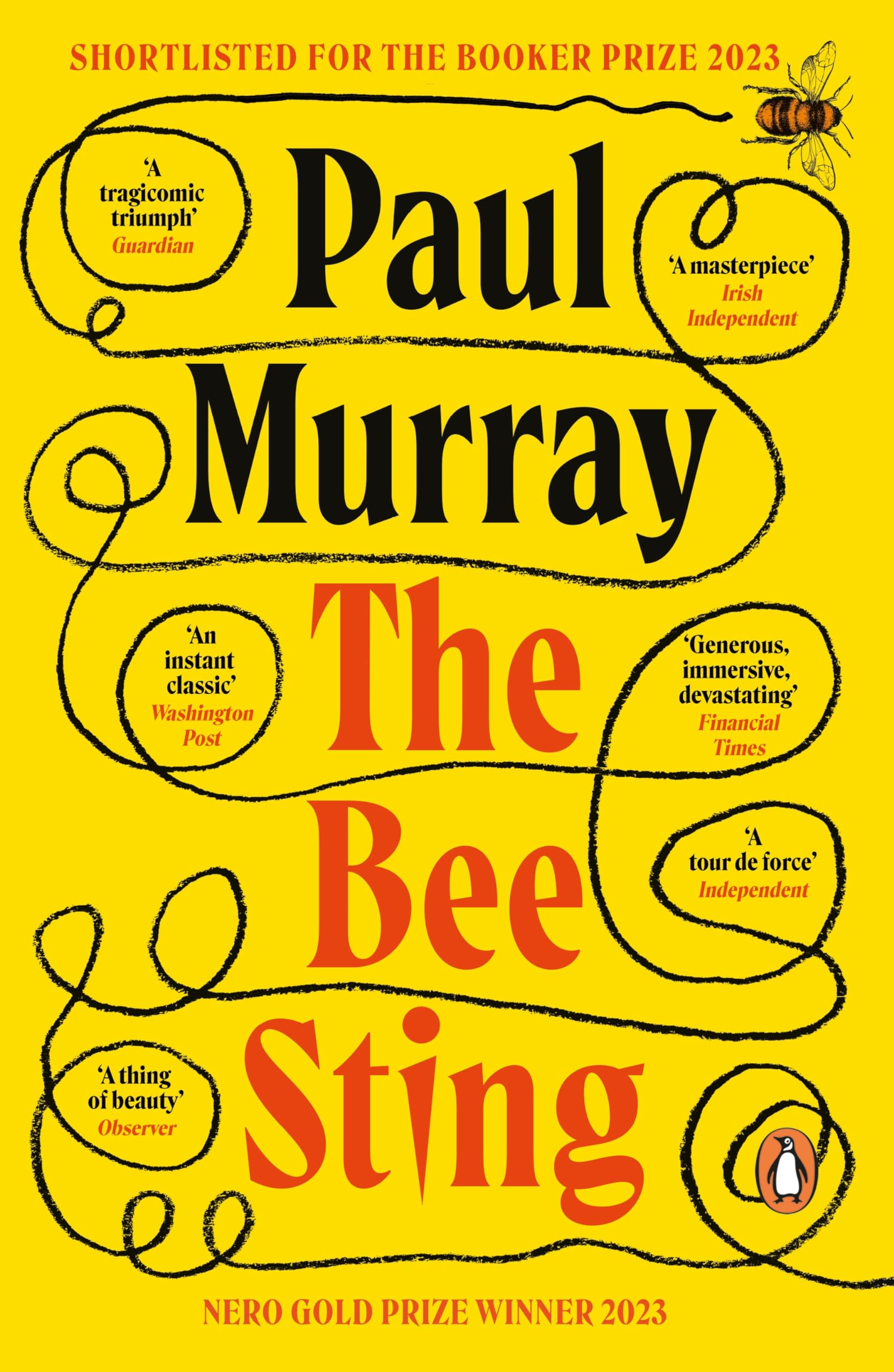 Penguin The Bee Sting by Paul Murray - Booker Prize Shortlisted | Paperback