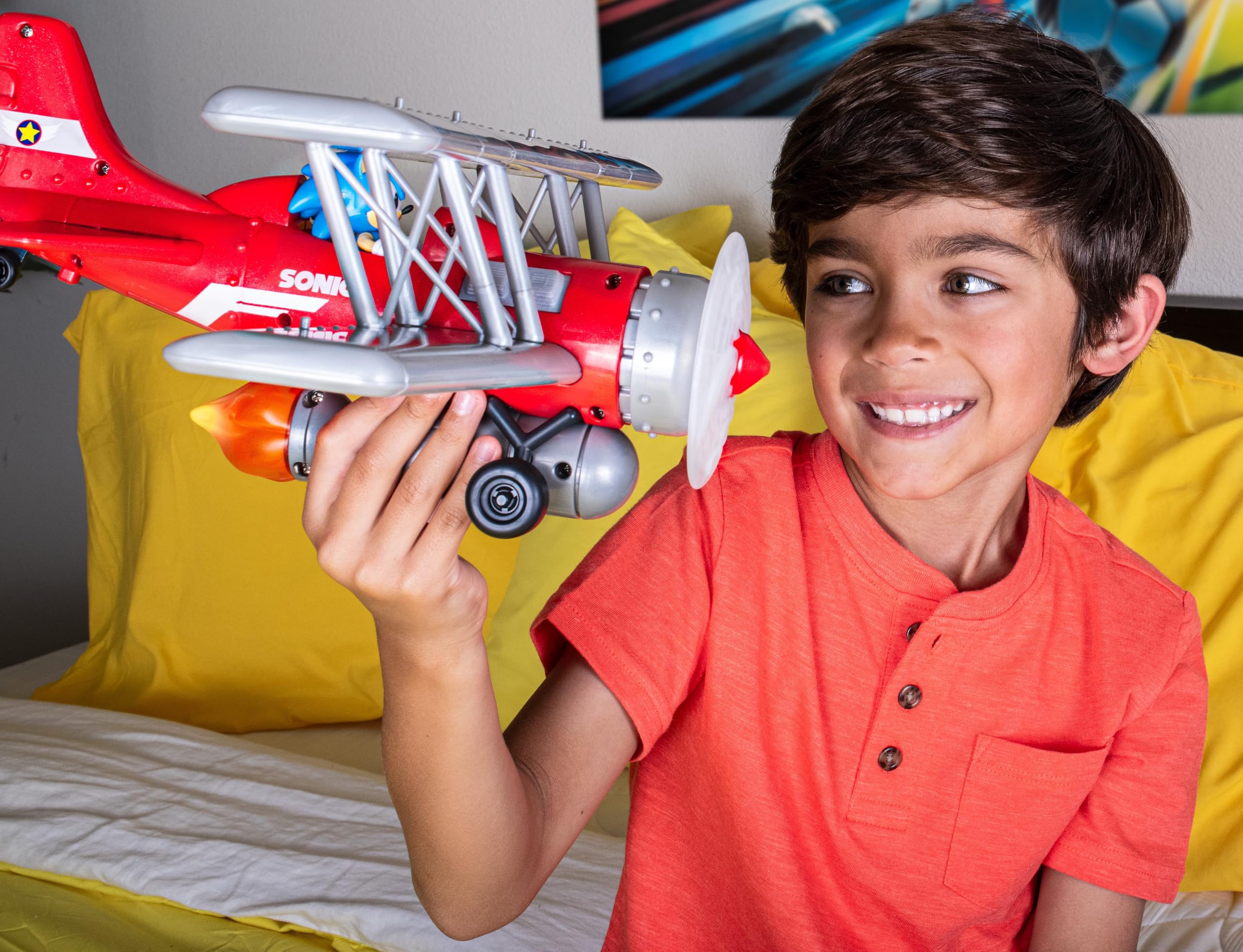 Sonic The Hedgehog Tornado Biplane Playset - Includes 6cm Sonic Figure 15