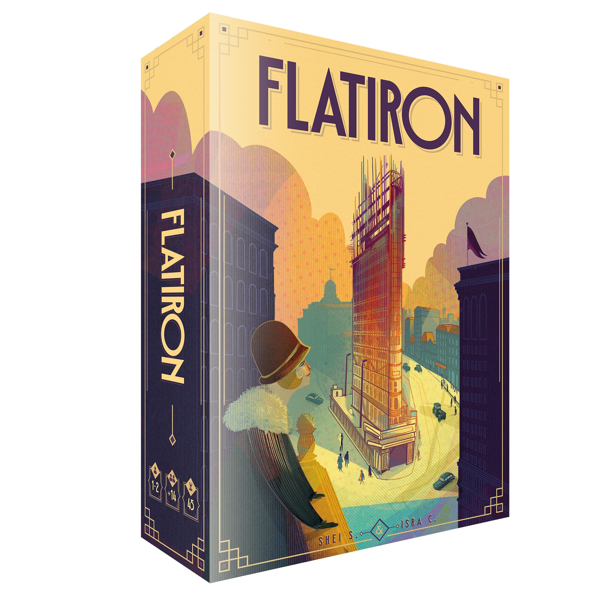Ludonova Flatiron - Strategy Board Game | 1-2 Players | 45 Min Est. Playtime | Standard Edition 1