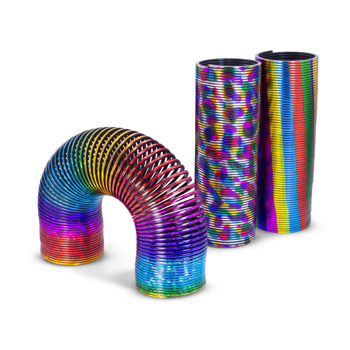 Tobar Metallic Sparkly Springy Coil Spring Toy - 15cm, Multiple Colours, Age 3+