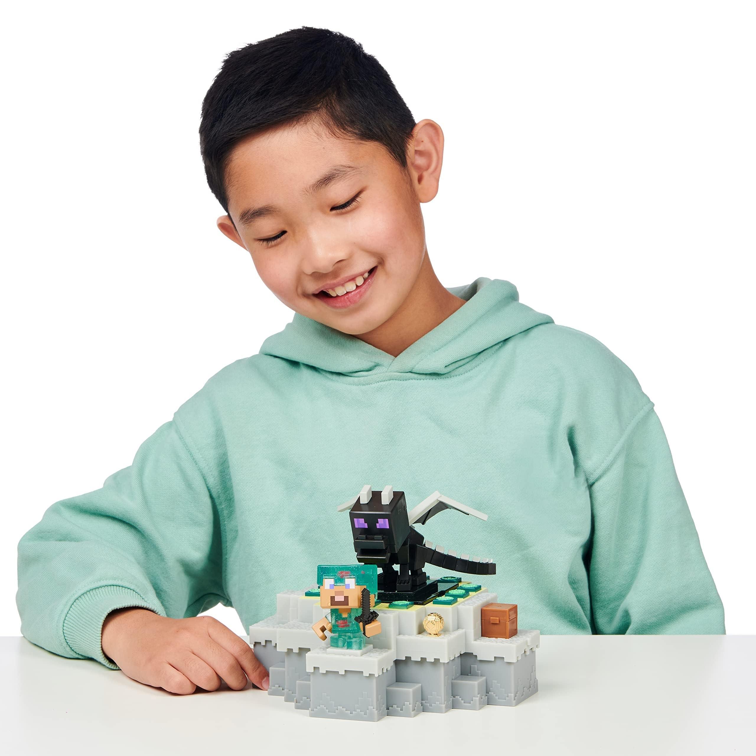 Akedo Treasure X Minecraft Caves & Cliffs - Ender Dragon Mine & Craft Playset 5