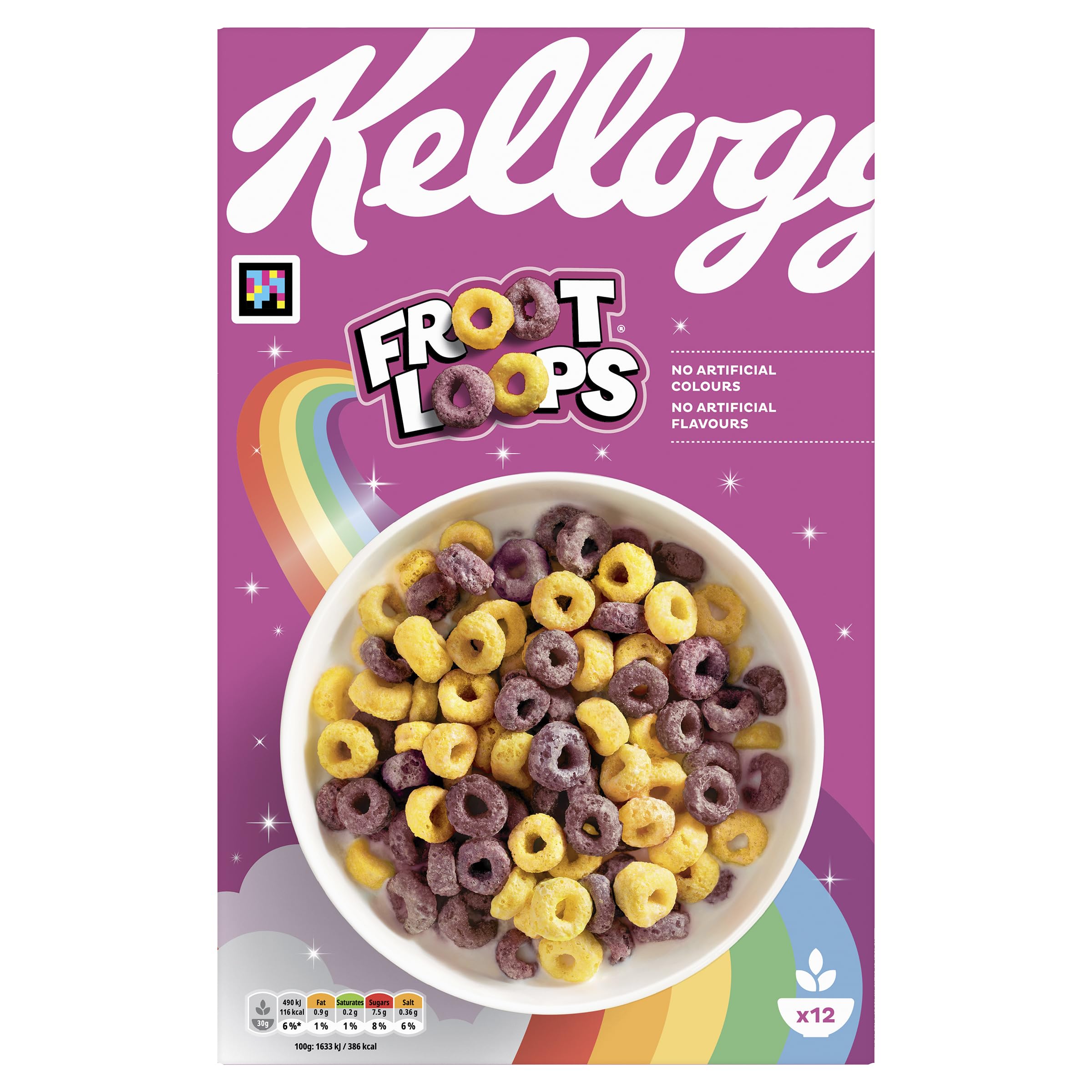 Froot Loops Cereal by Kellogg's - Fruit Flavoured Loops | 375g