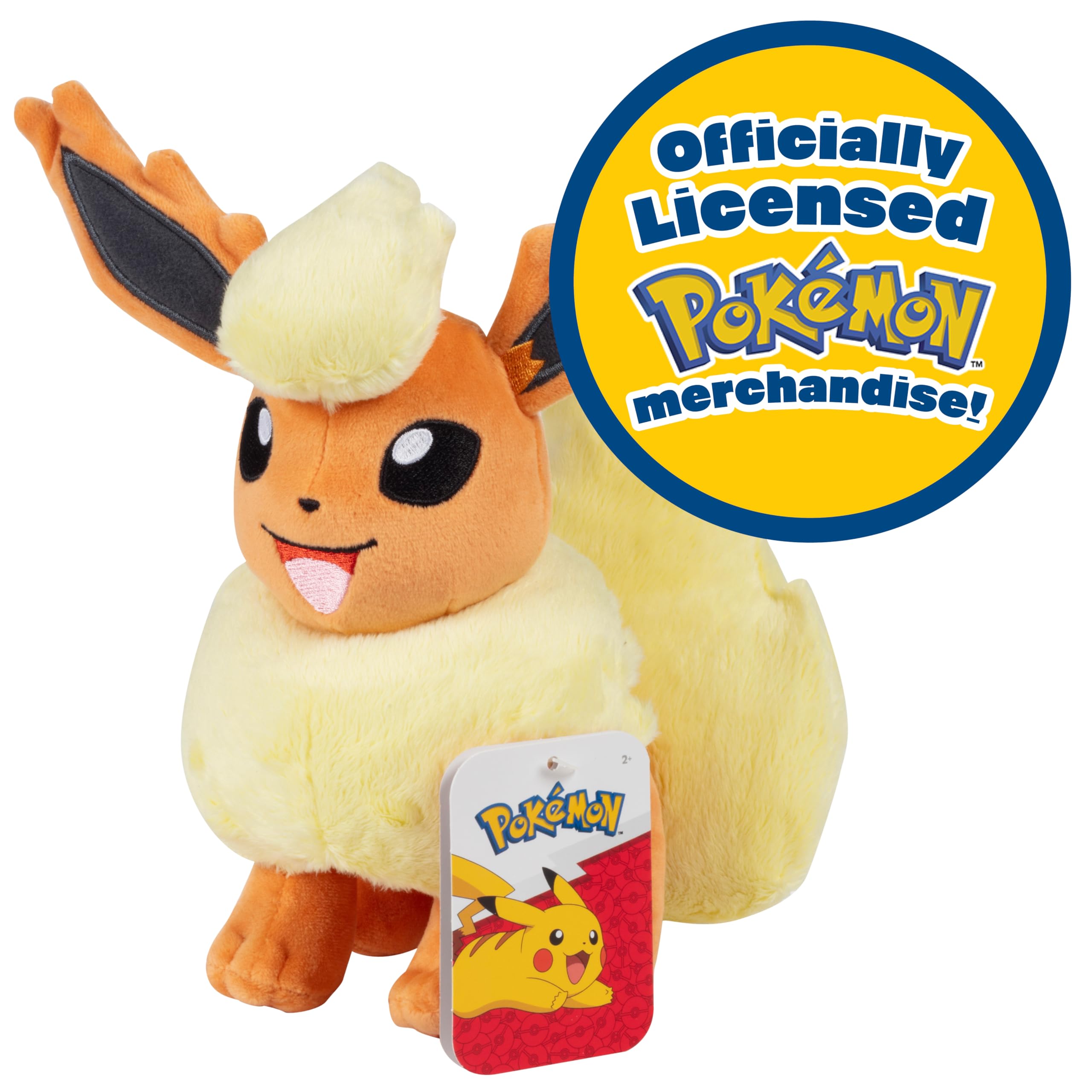 Pokémon Flareon Soft Doll - 8-Inch Plush | Classic Edition | Unisex Children 6