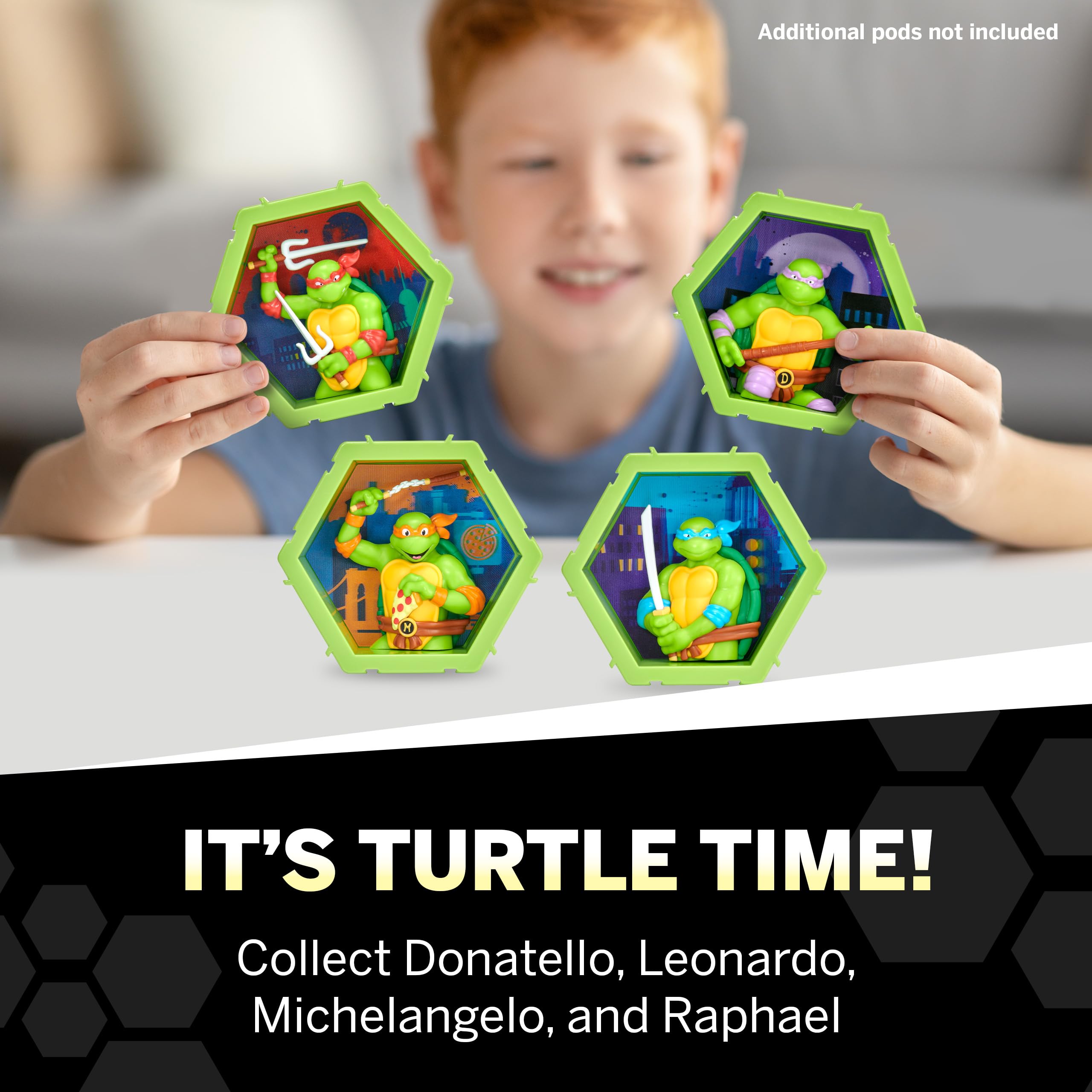 WOW! PODS Raphael Bobblehead Figure - 4D Connectable Display | Teenage Mutant Ninja Turtles Collectible | 4.75 inches