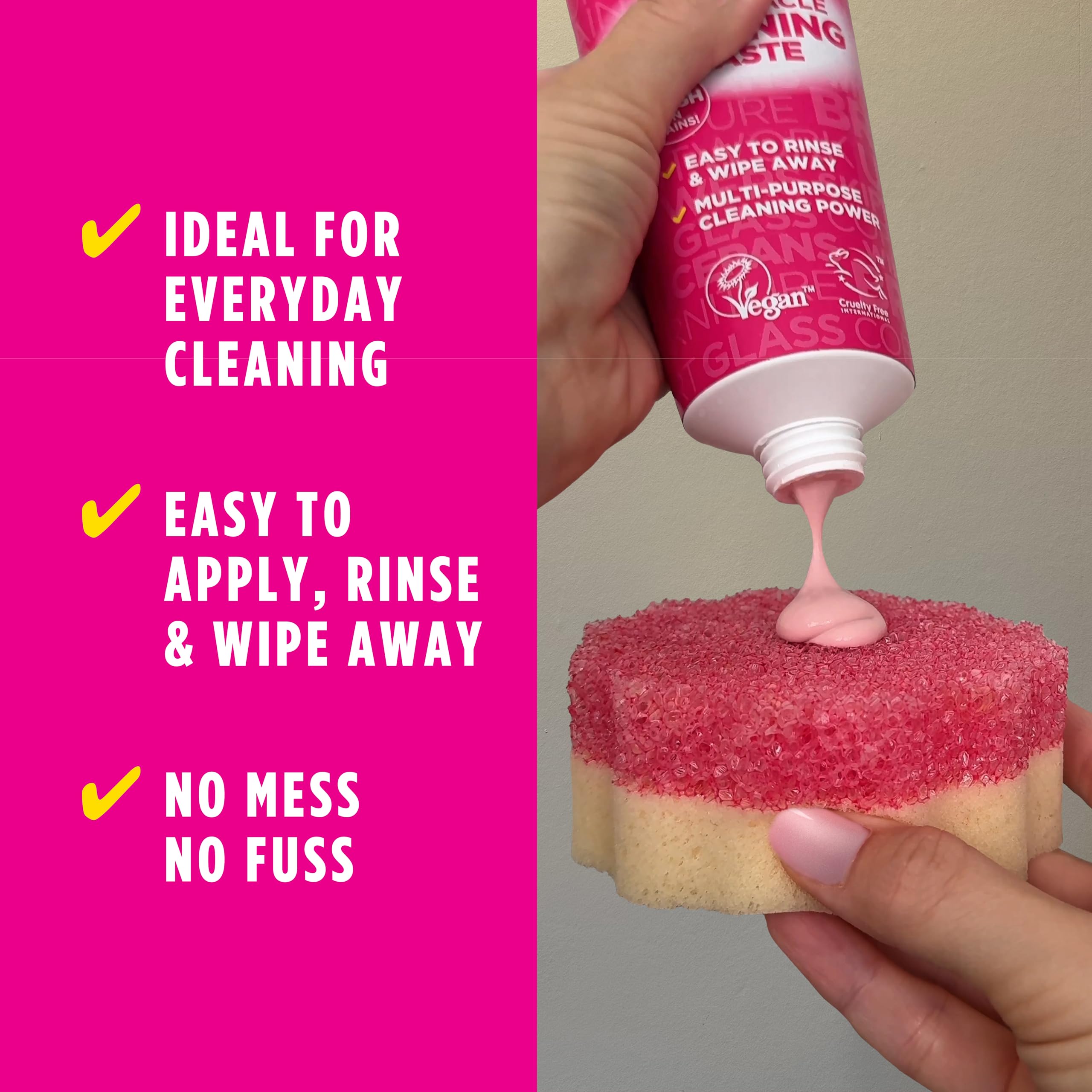 Stardrops The Pink Stuff Miracle Squeezable Cleaning Paste - 300g | All Purpose | Rhubarb Scent