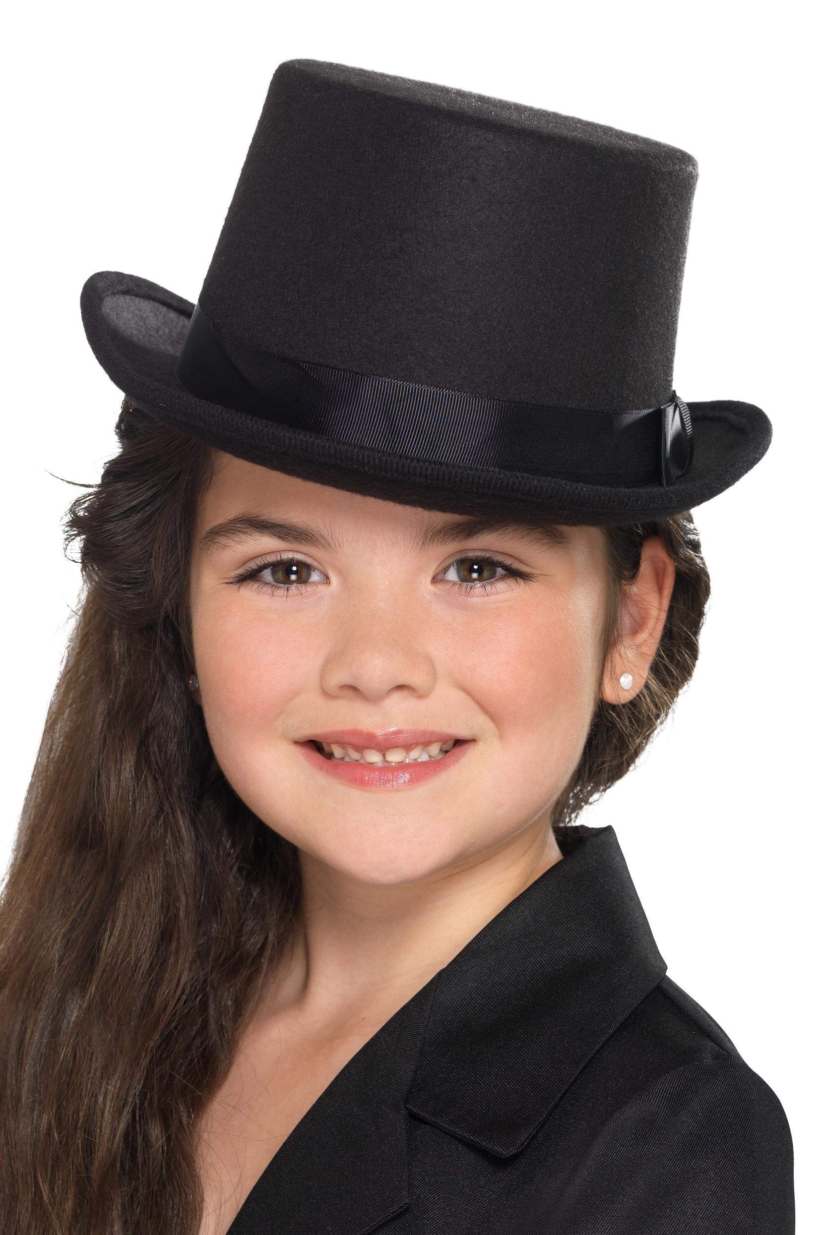 Smiffys Kids Top Hat, Black, Boys Fancy Dress, Child Dress Up Hats 4