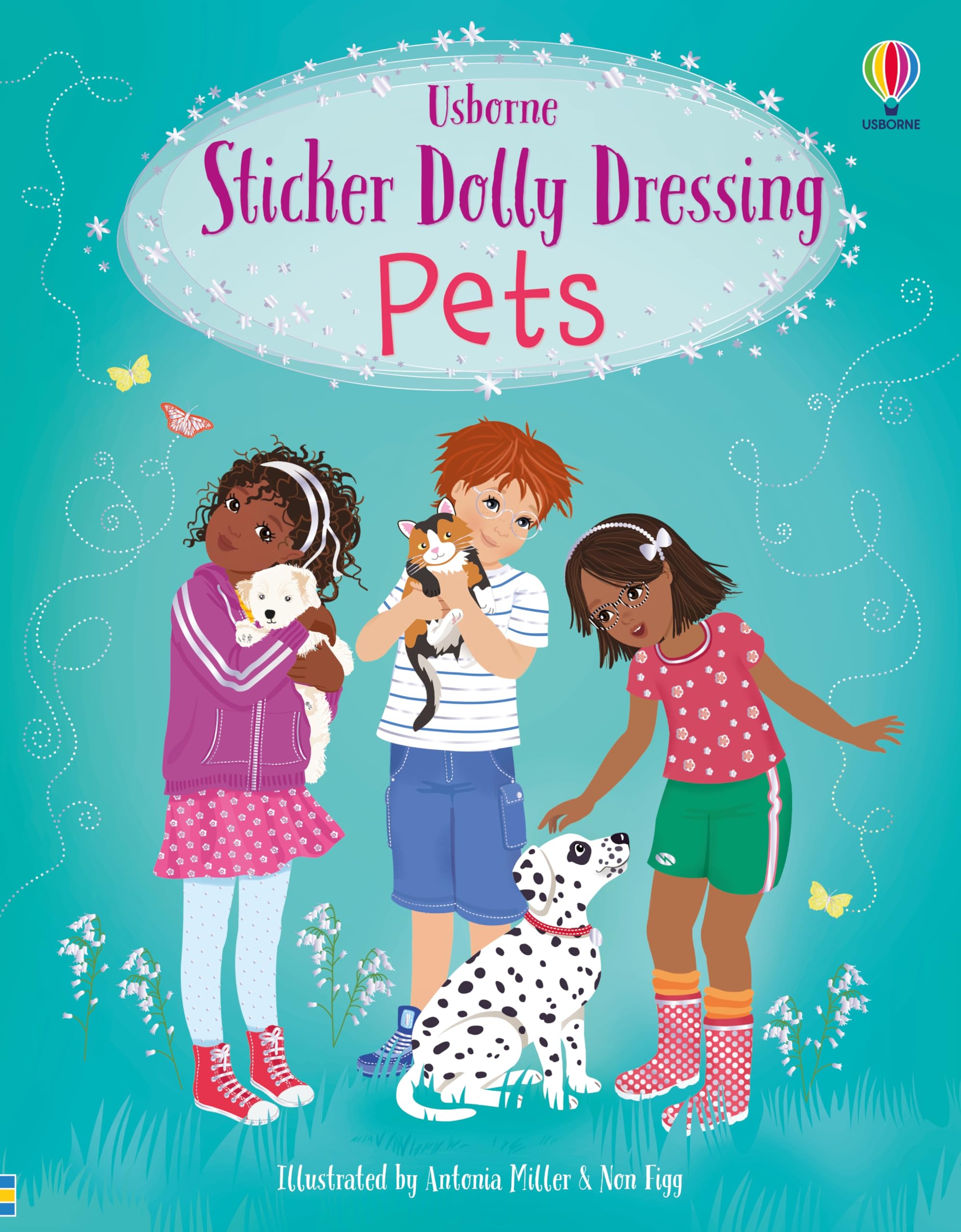 Usborne Sticker Dolly Dressing Pets Activity Book | Ages 3-6 | 44 Pages