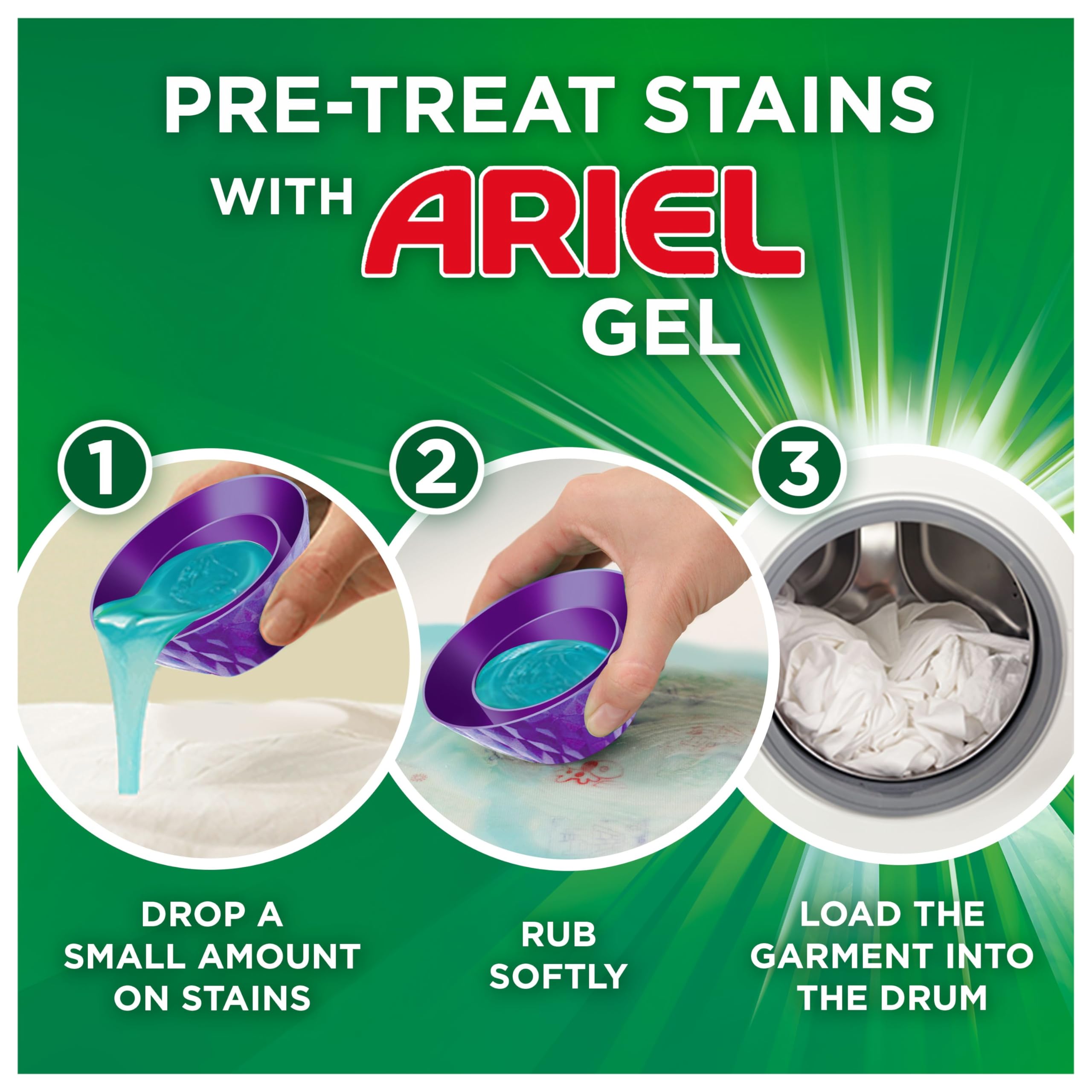 Ariel Washing Liquid Laundry Detergent Gel - Brilliant Stain Removal, 38 Washes, Colour Safe 4