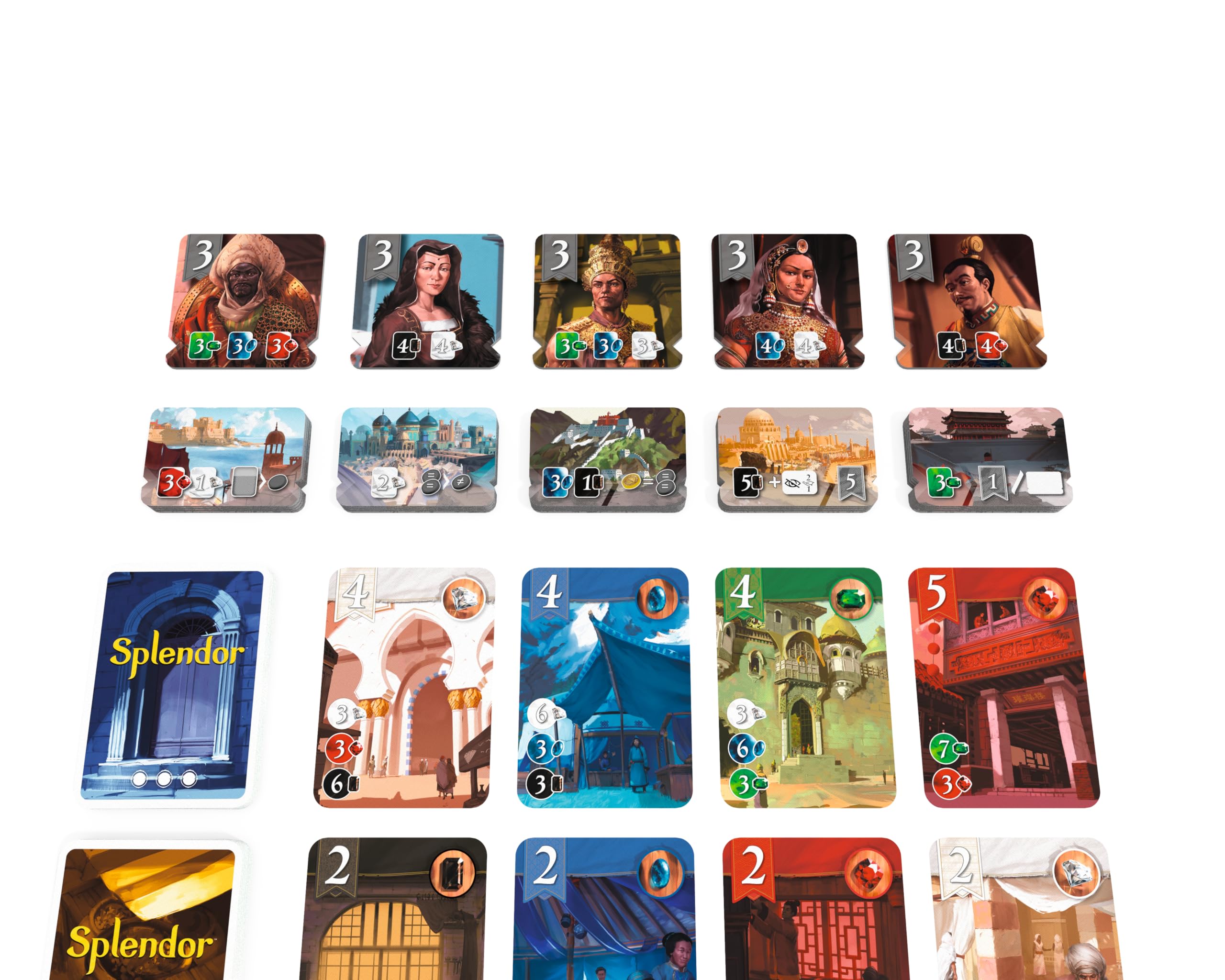 SPACE Cowboys Splendor: The Silk Road Expansion Card Game | Age 10+ | Multicoloured