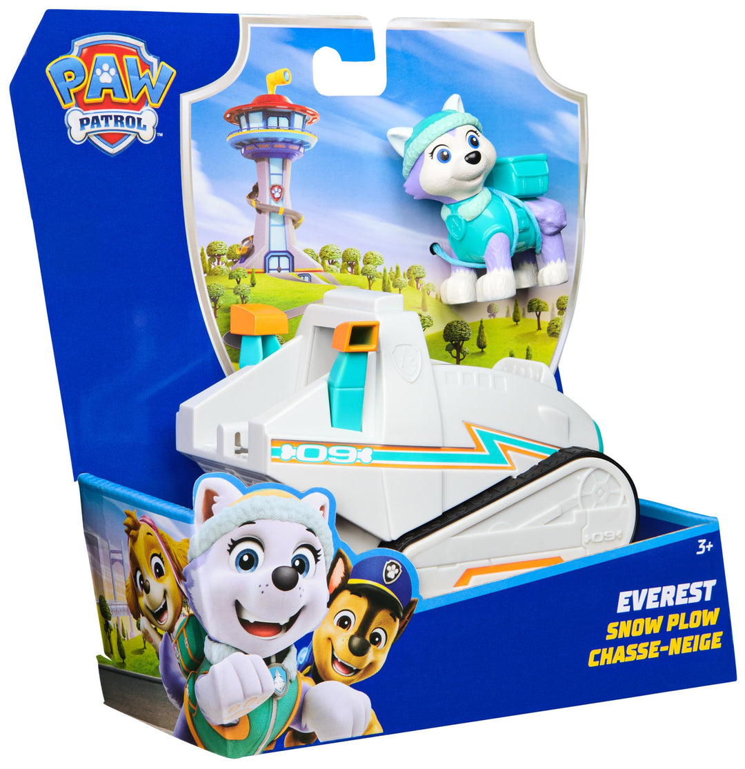Paw Patrol Everest's Snowplough - Collectible Action Figure & Vehicle for Kids 3+