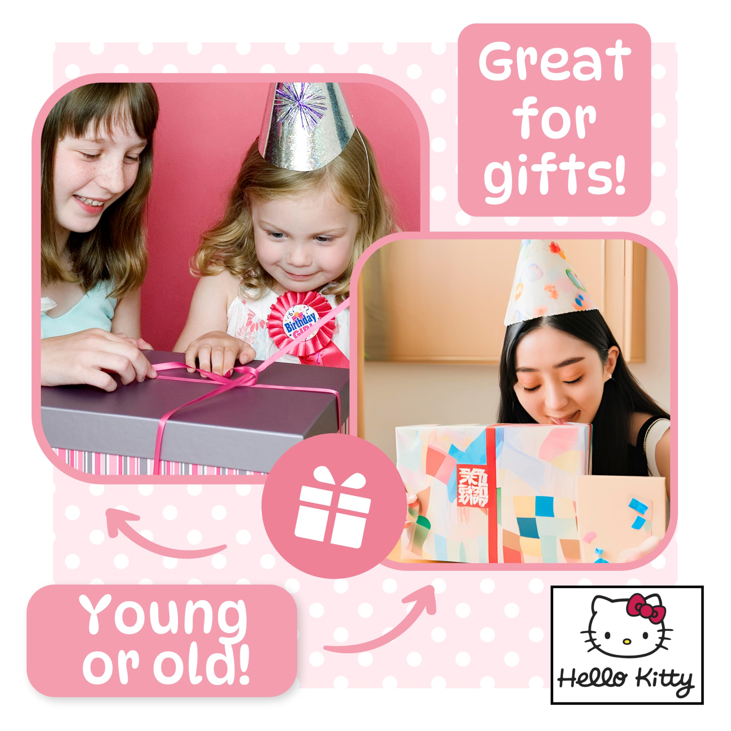 Hello Kitty Official Kuromi Plush Toy - 40 CM Large Standing Sanrio Character, Soft Cotton Stuffed Animal 12