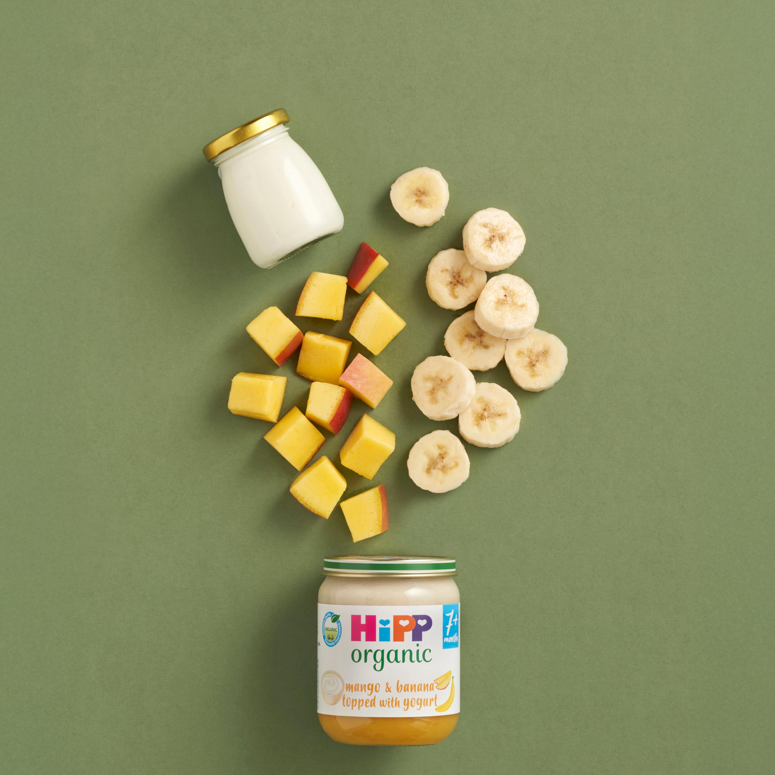 HiPP Organic Mango & Banana with Yogurt Baby Food Jar - 7+ Months, Gluten Free, 160g (Pack of 6) 3