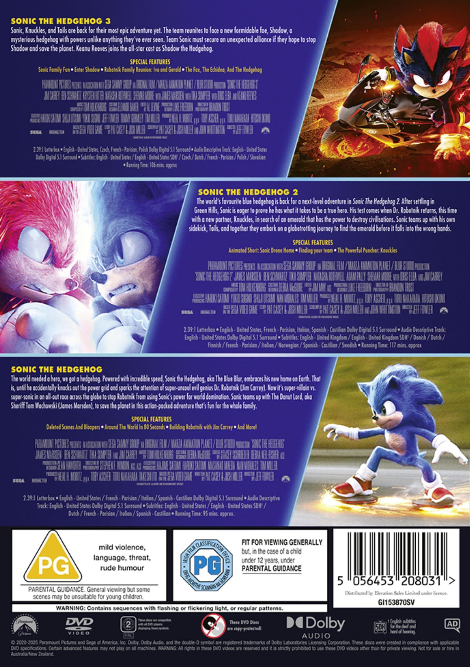 Sonic the Hedgehog 3-Movie Collection [DVD] 3