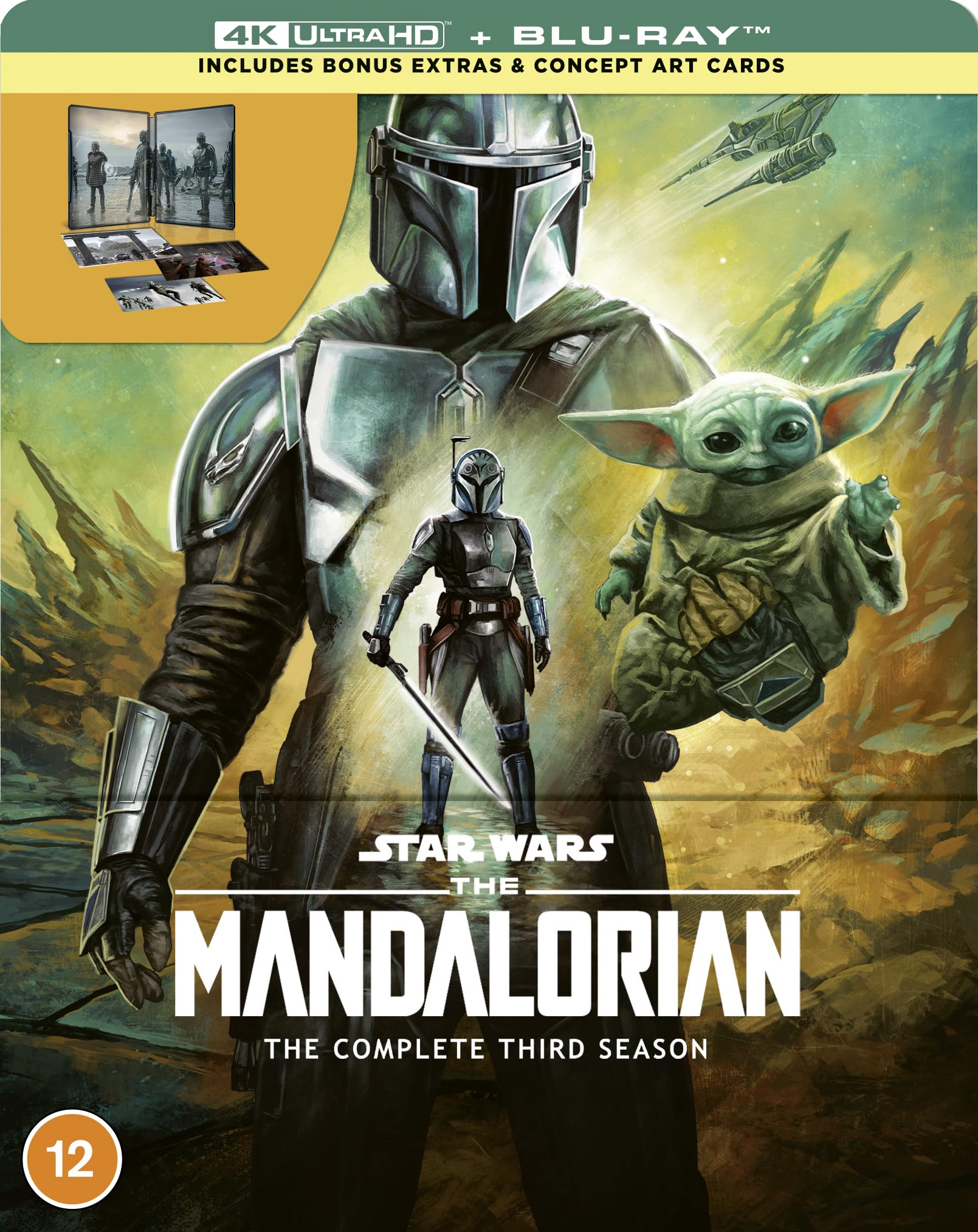 Star Wars Mandalorian Season 3 4K UHD + Blu ray Steelbook (Disney+ Original 1