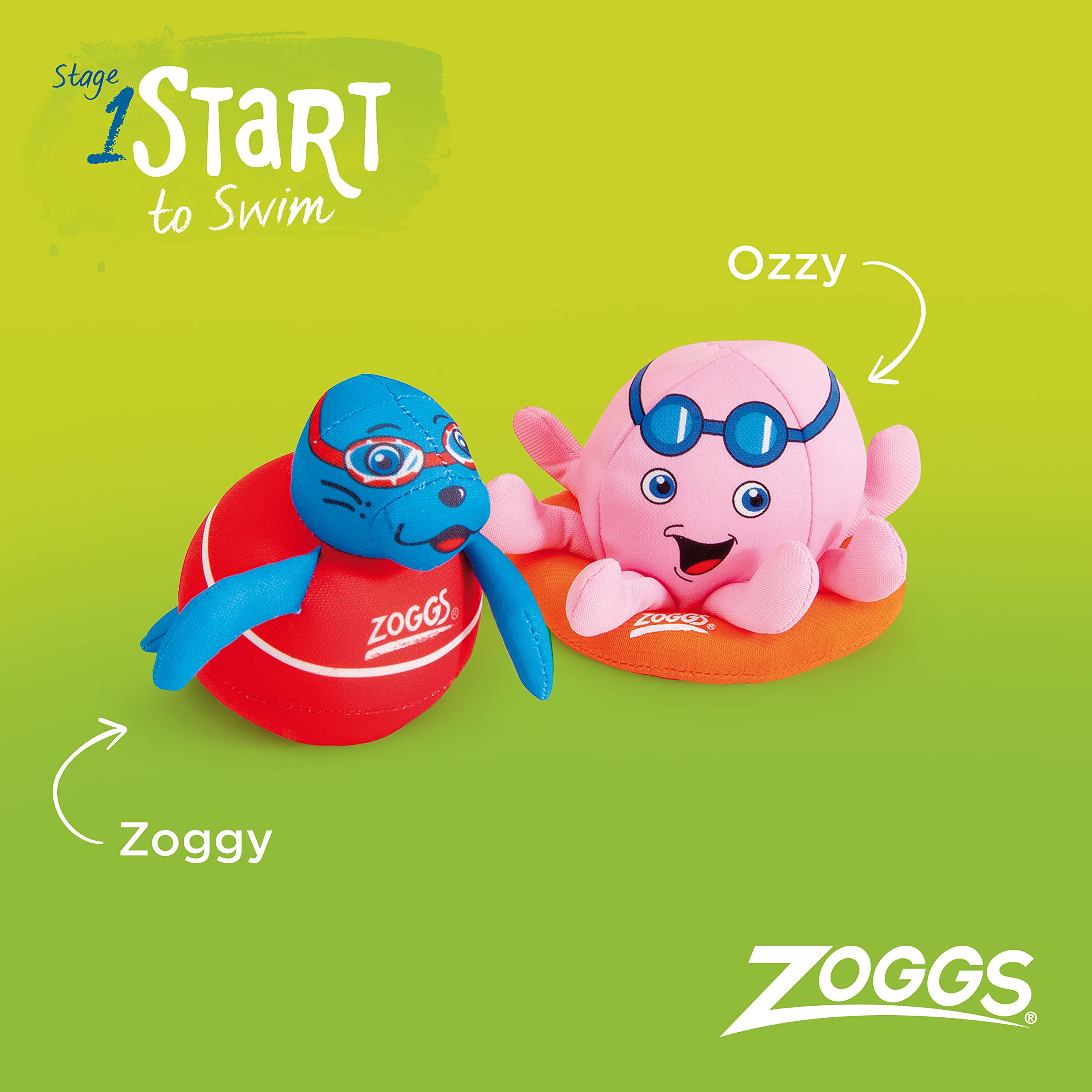 Zoggs Zoggy Soakers Sponge Bath Toys - Set of 2 | Multicolor | Ages 3 Months+ 3
