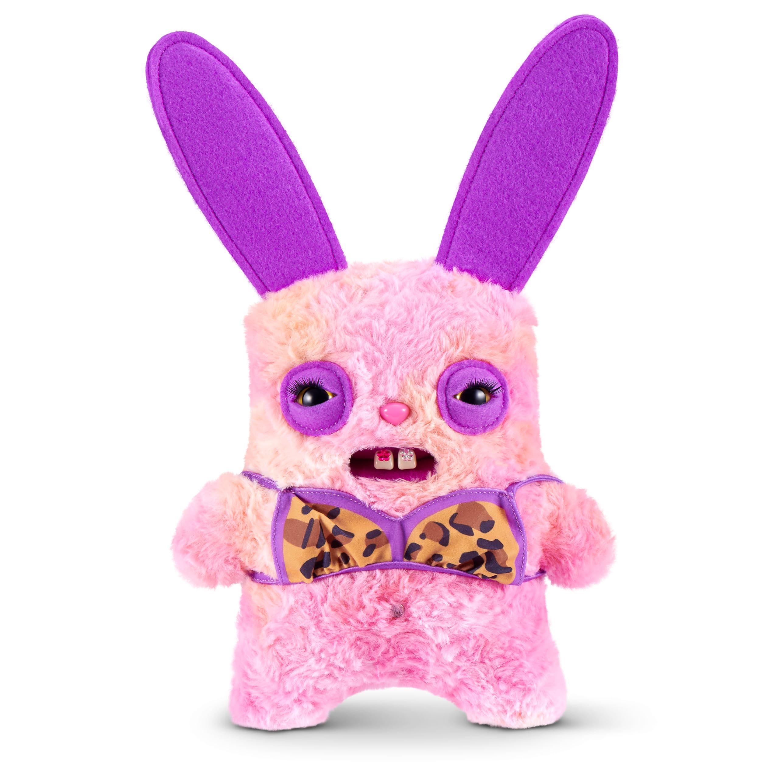Fuggler Rabid Rabbit Soft Doll - 9 Inch, Neon Pink | Collectible Plush Toy 1