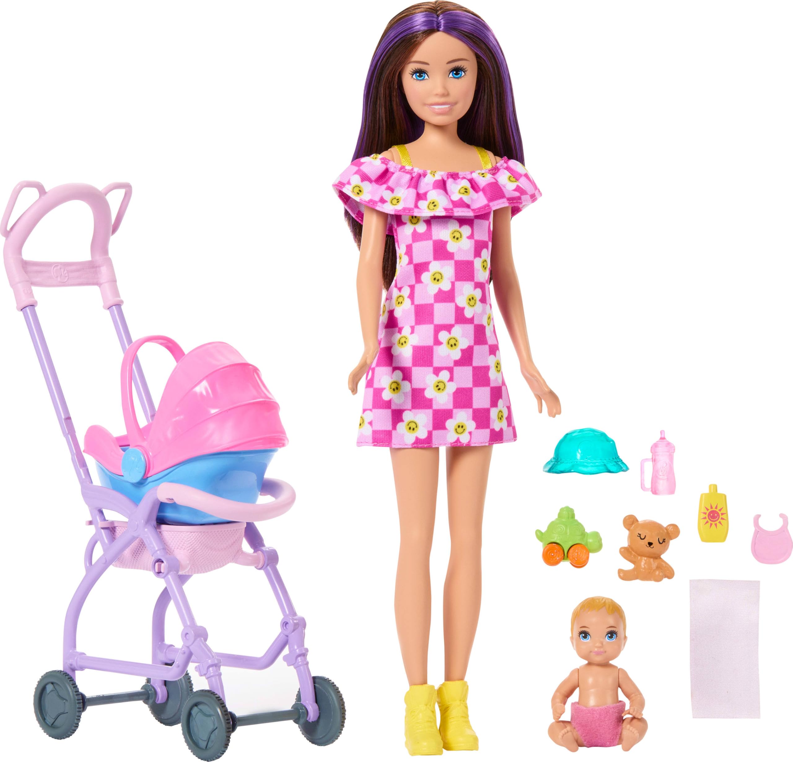 Barbie Skipper Babysitters Inc. Playset with Stroller and Accessories | Ages 3+