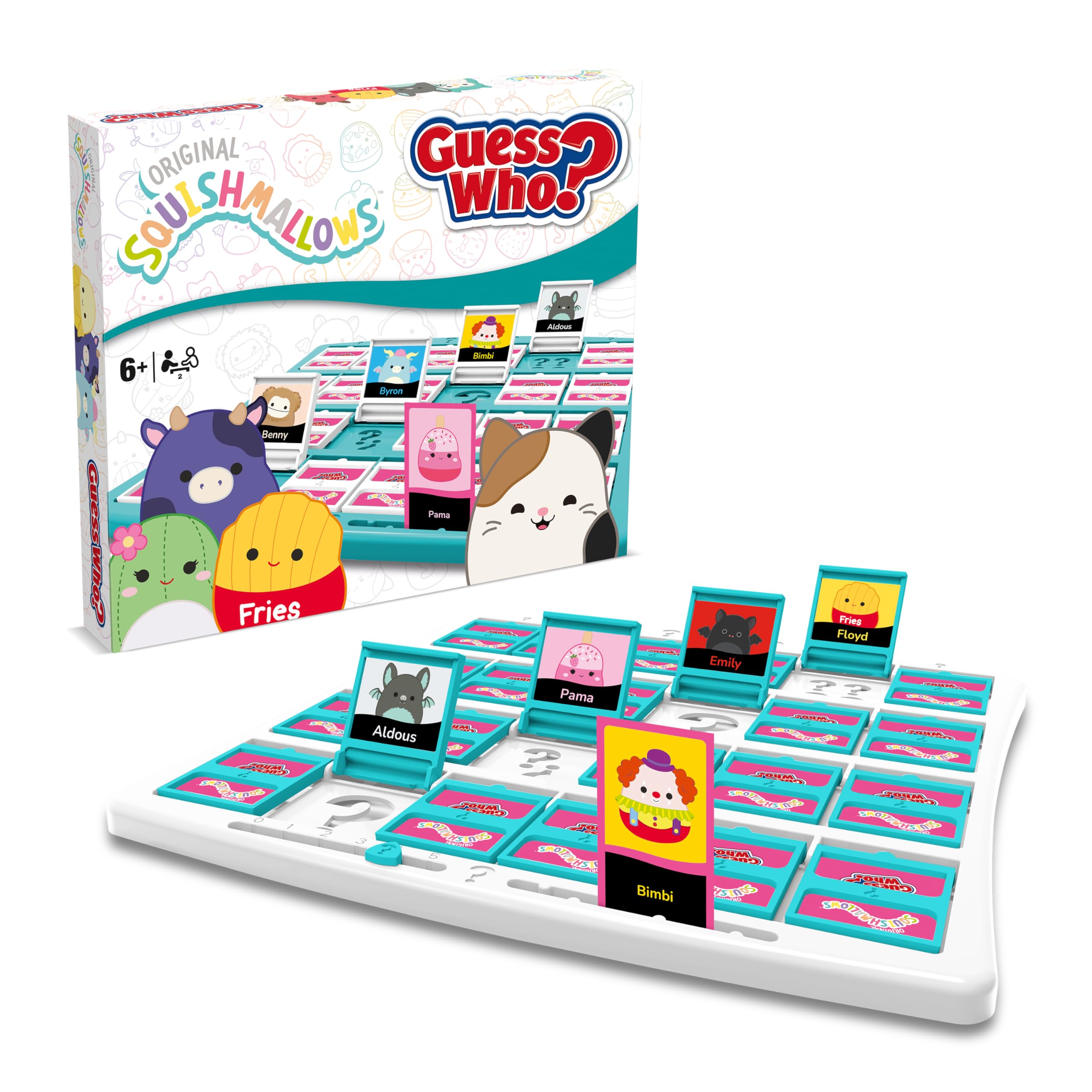 Winning Moves Squishmallows Guess Who? Board Game | 2 Players | Ages 6+ 7