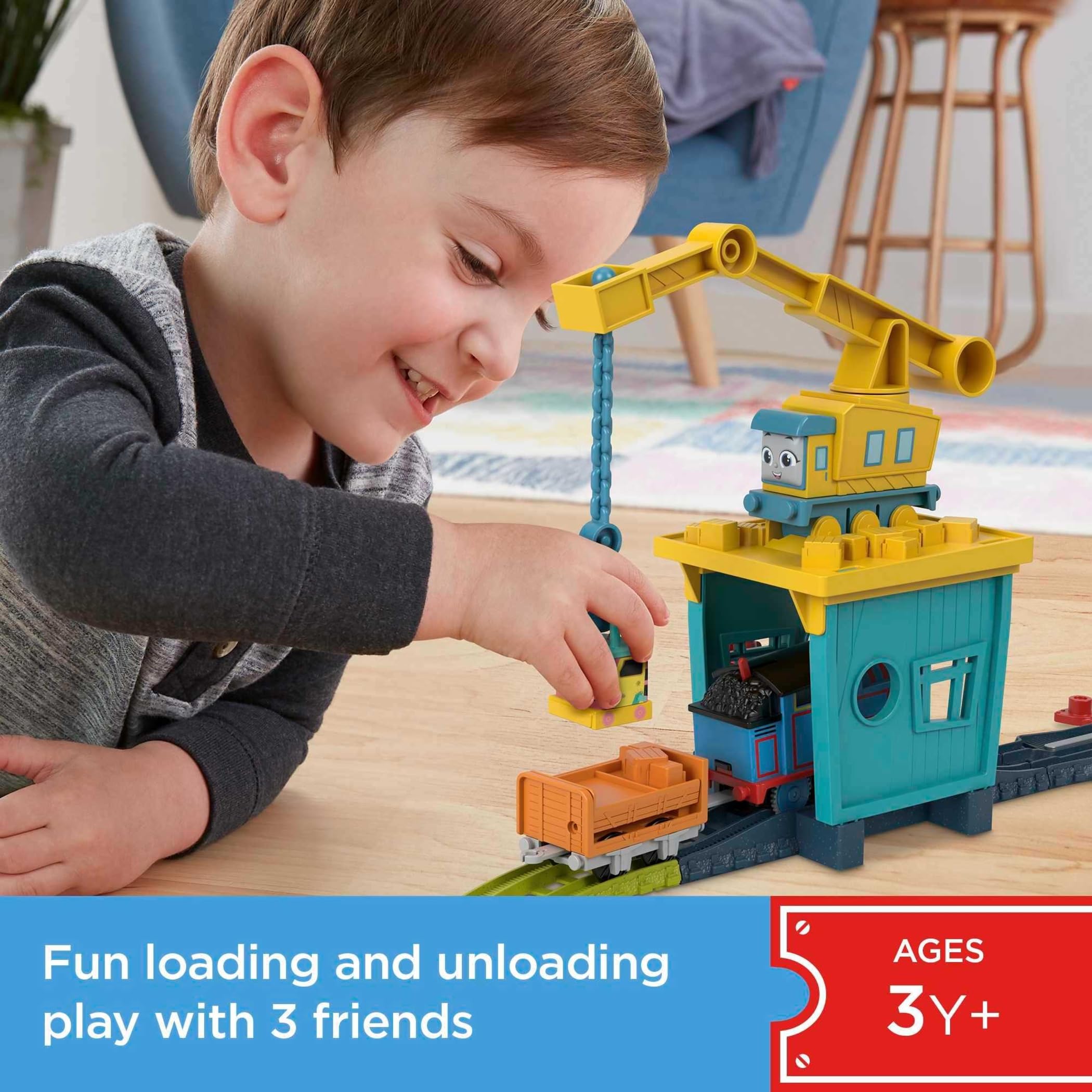 Thomas & Friends Fix 'em Up Friends Train Set | 18-Piece | Battery Powered | Ages 3+