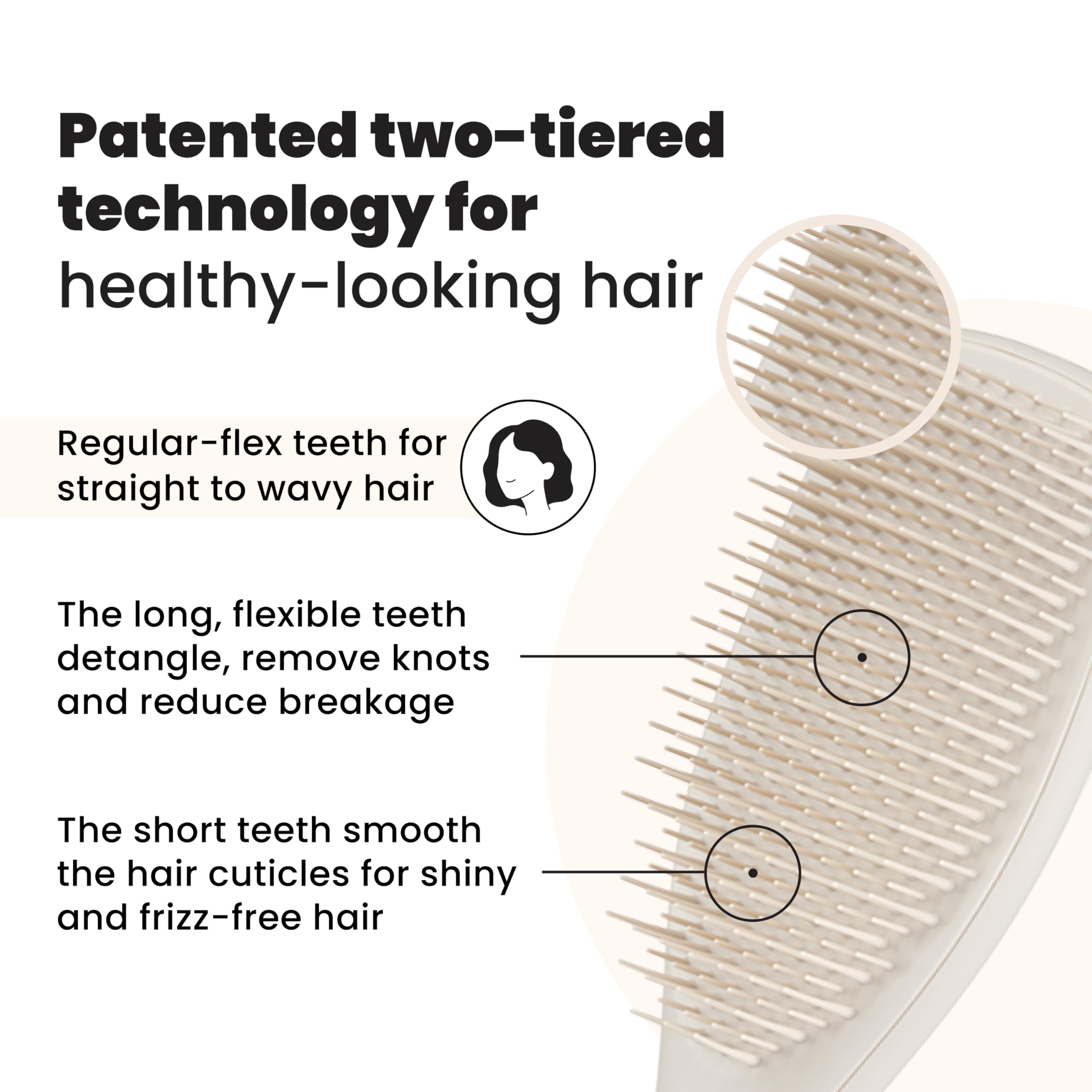 Tangle Teezer Ultimate Detangler Hairbrush - Detangles Wet & Dry Hair, Minimizes Breakage, For All Hair Types | Pumice Gray 2