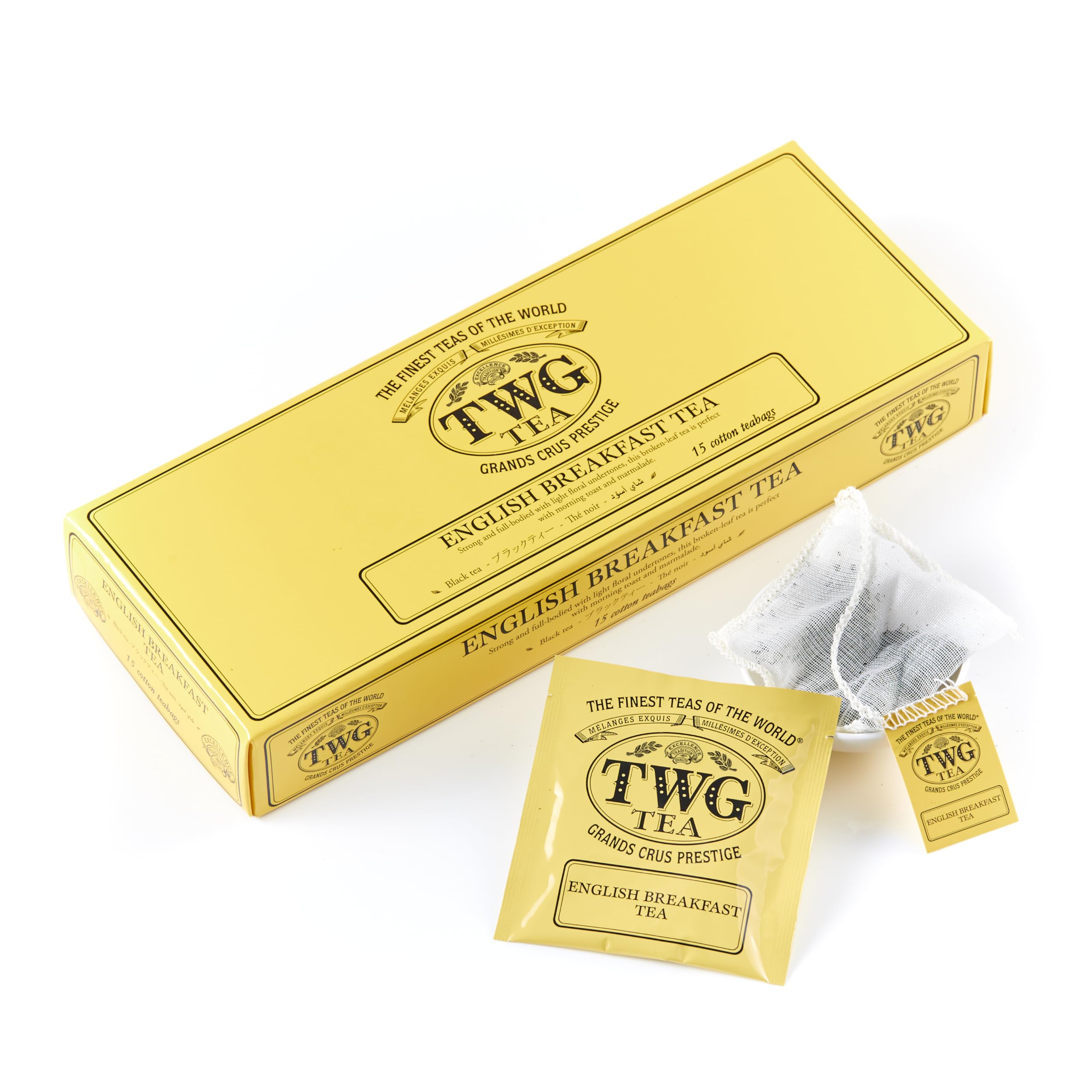 TWG Tea English Breakfast Tea | Black Tea with Floral Undertones | 15 Hand-Sewn Cotton Teabags 6