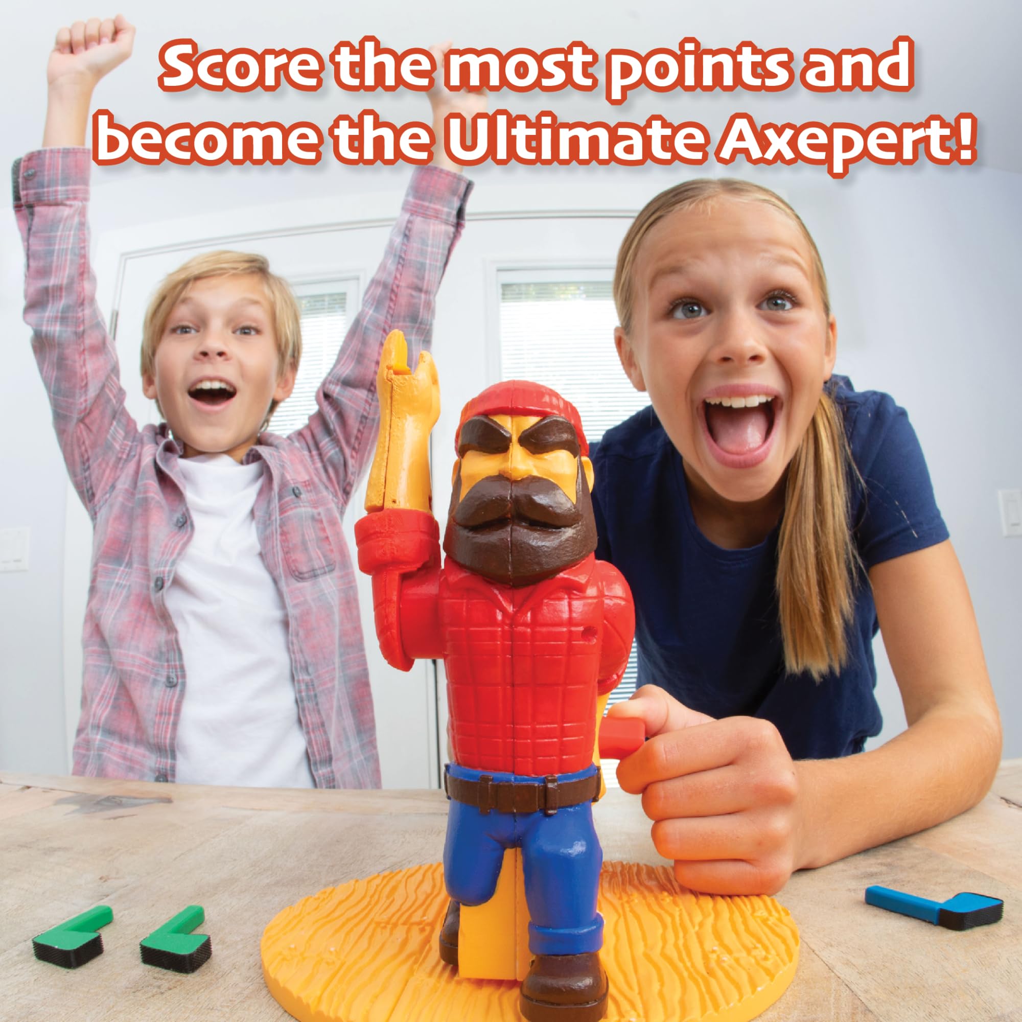 PlayMonster Axe Max Tabletop Axe-Throwing Game | Ages 8+ | Multicolor 3