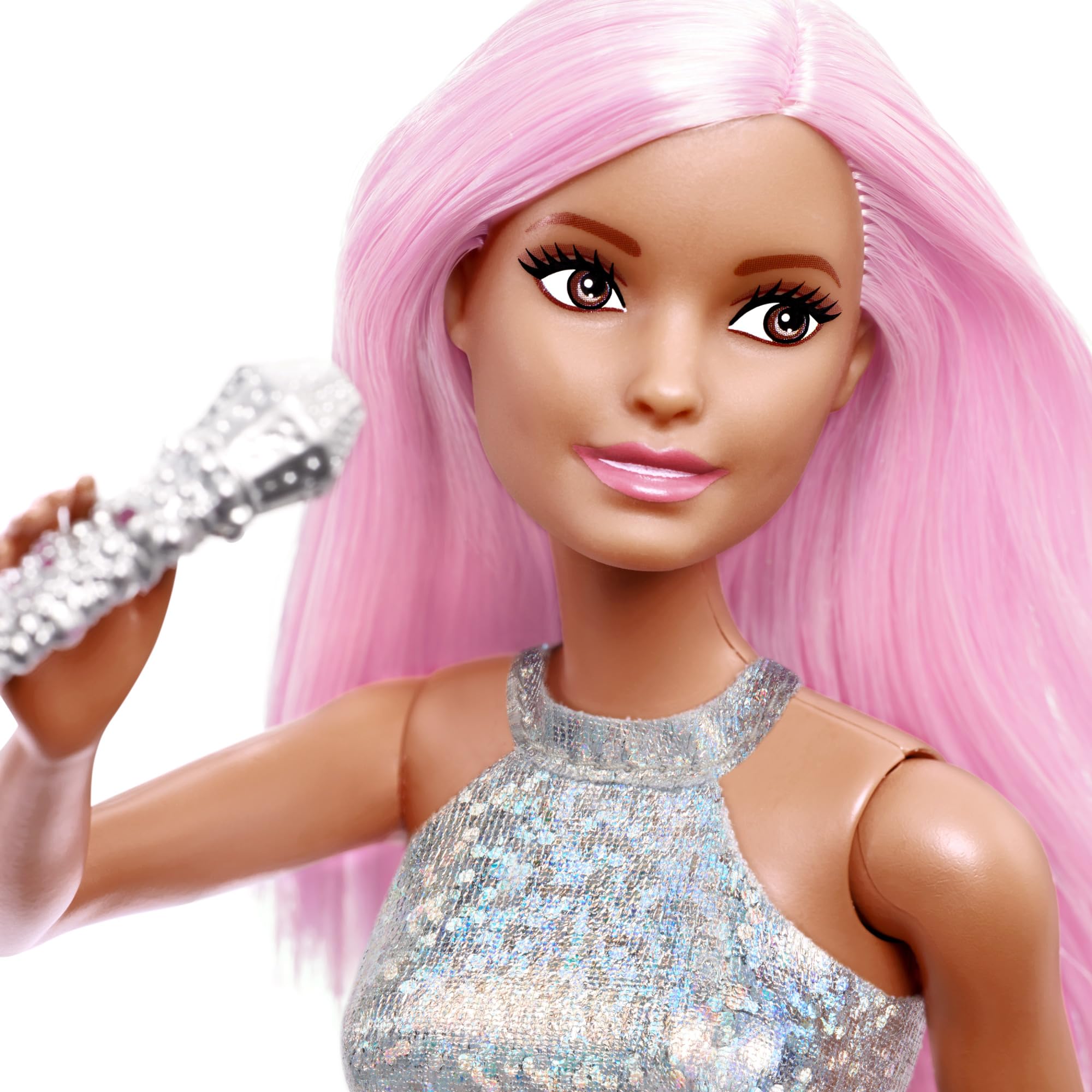 Barbie Pop Star Doll - 12 Inch Doll with Microphone and Stand | Plastic | Unisex Children 4