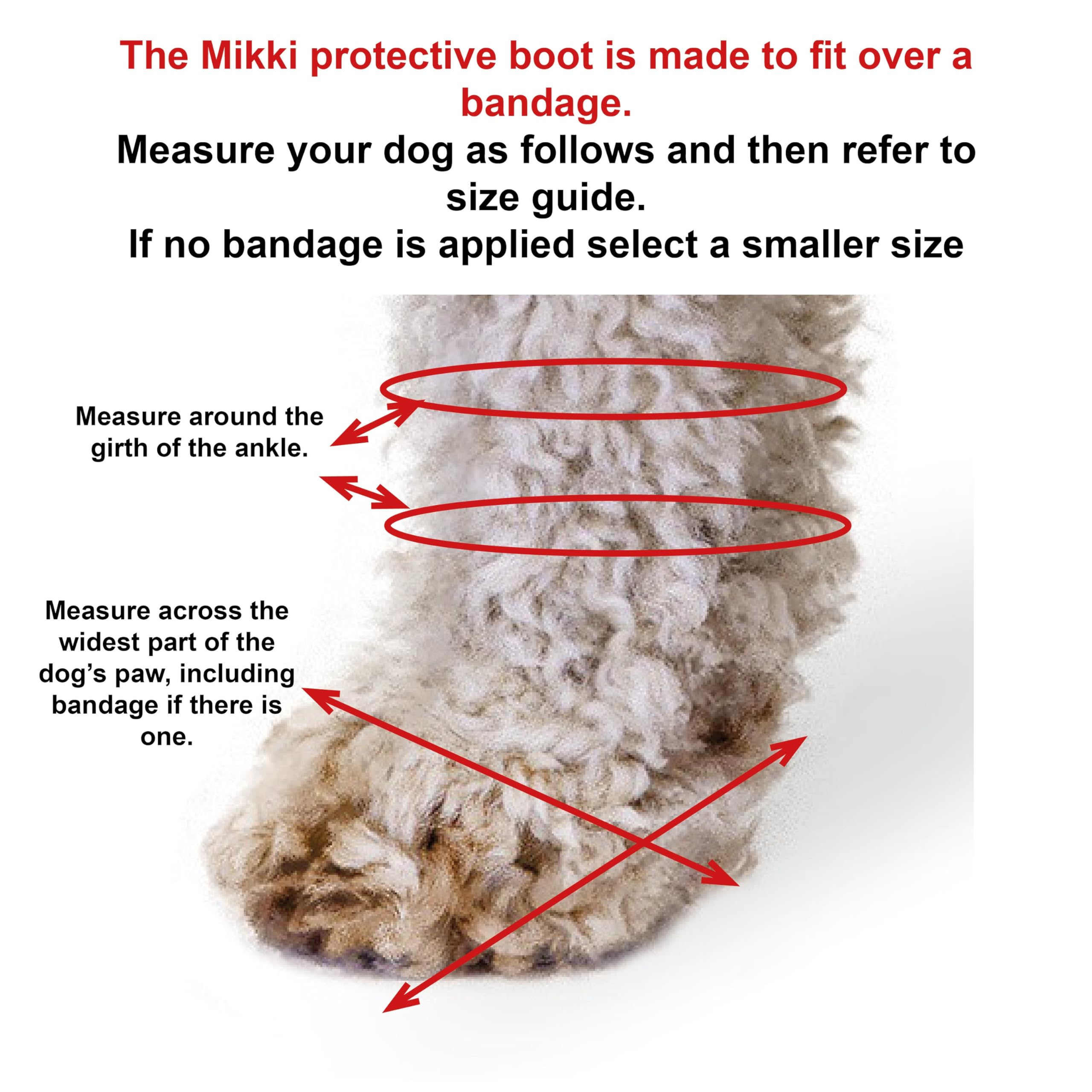 Mikki Dog Boot - Protects Injured Paws | Size 3 | Black/Silver 7