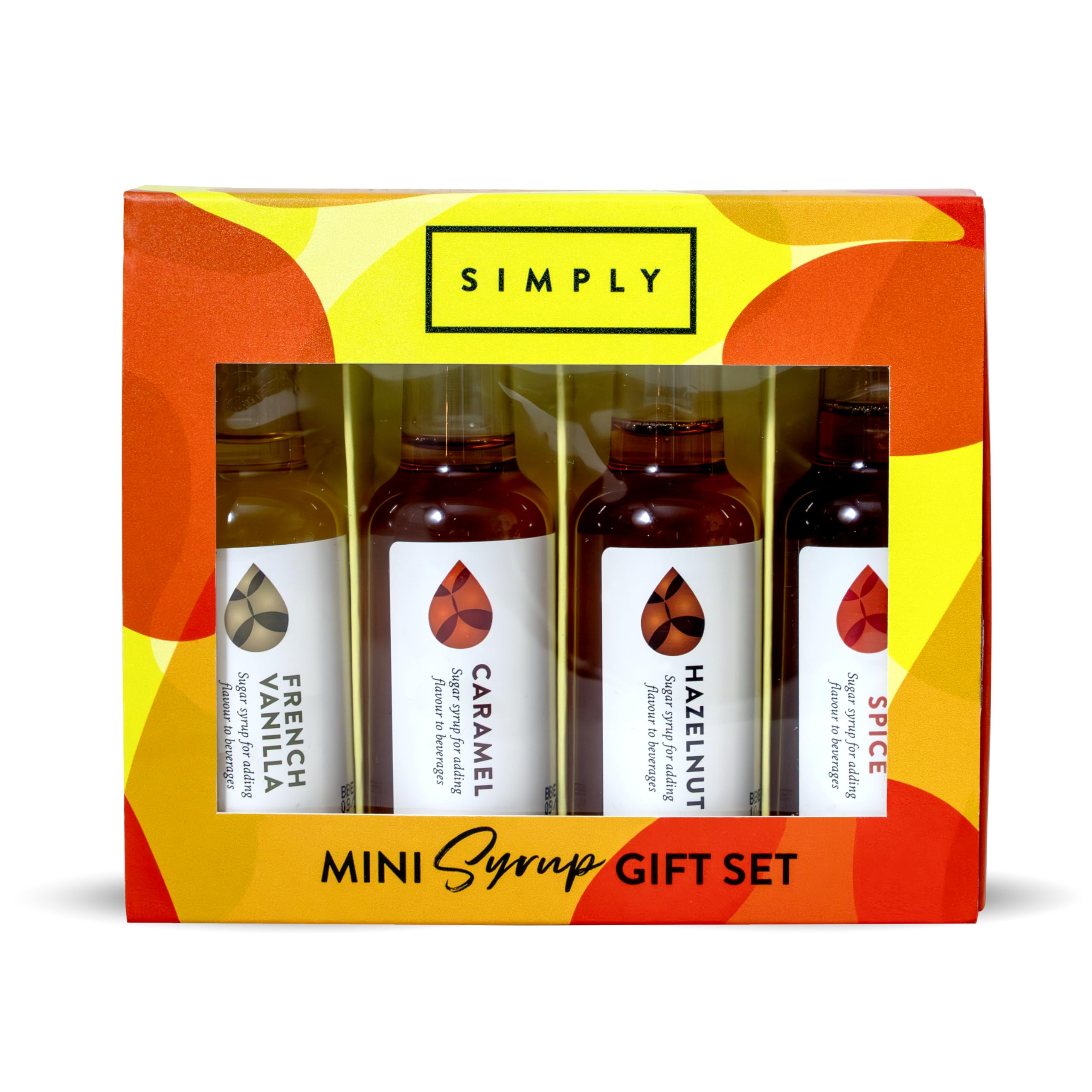 Simply Coffee Syrup Gift Set - French Vanilla, Caramel, Hazelnut & Maple Spice | 4 x 50ml