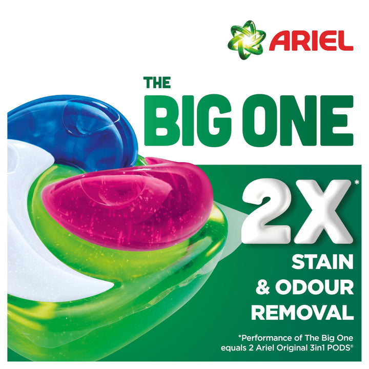 Ariel The Big One PODS Laundry Capsules, 35 Washes, Colour – 2X Stain & Odour Removal