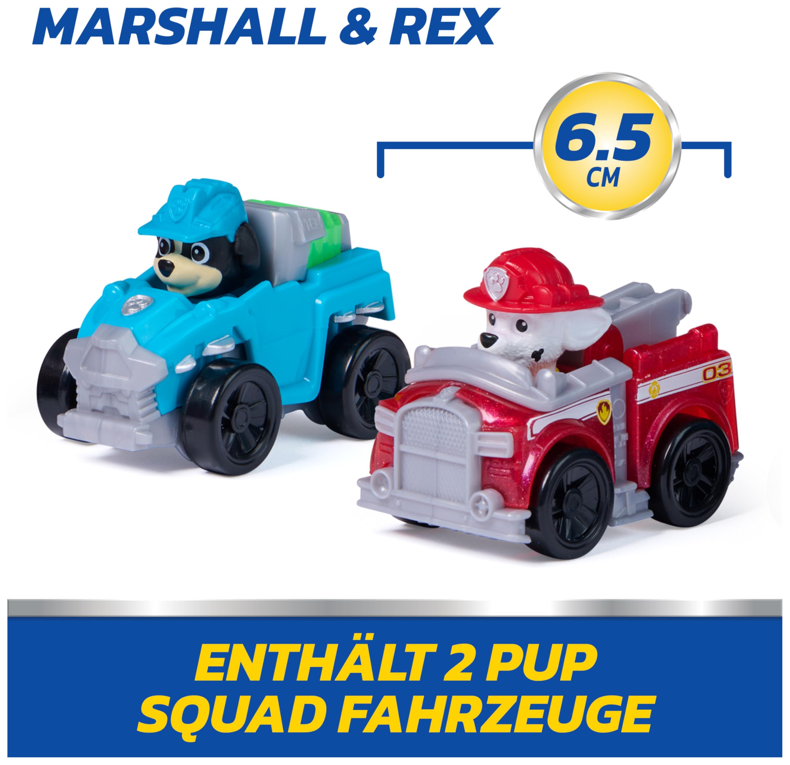 Paw Patrol Pup Squad Launchers with Rex Vehicle 2-Pack - Ages 3-9 5