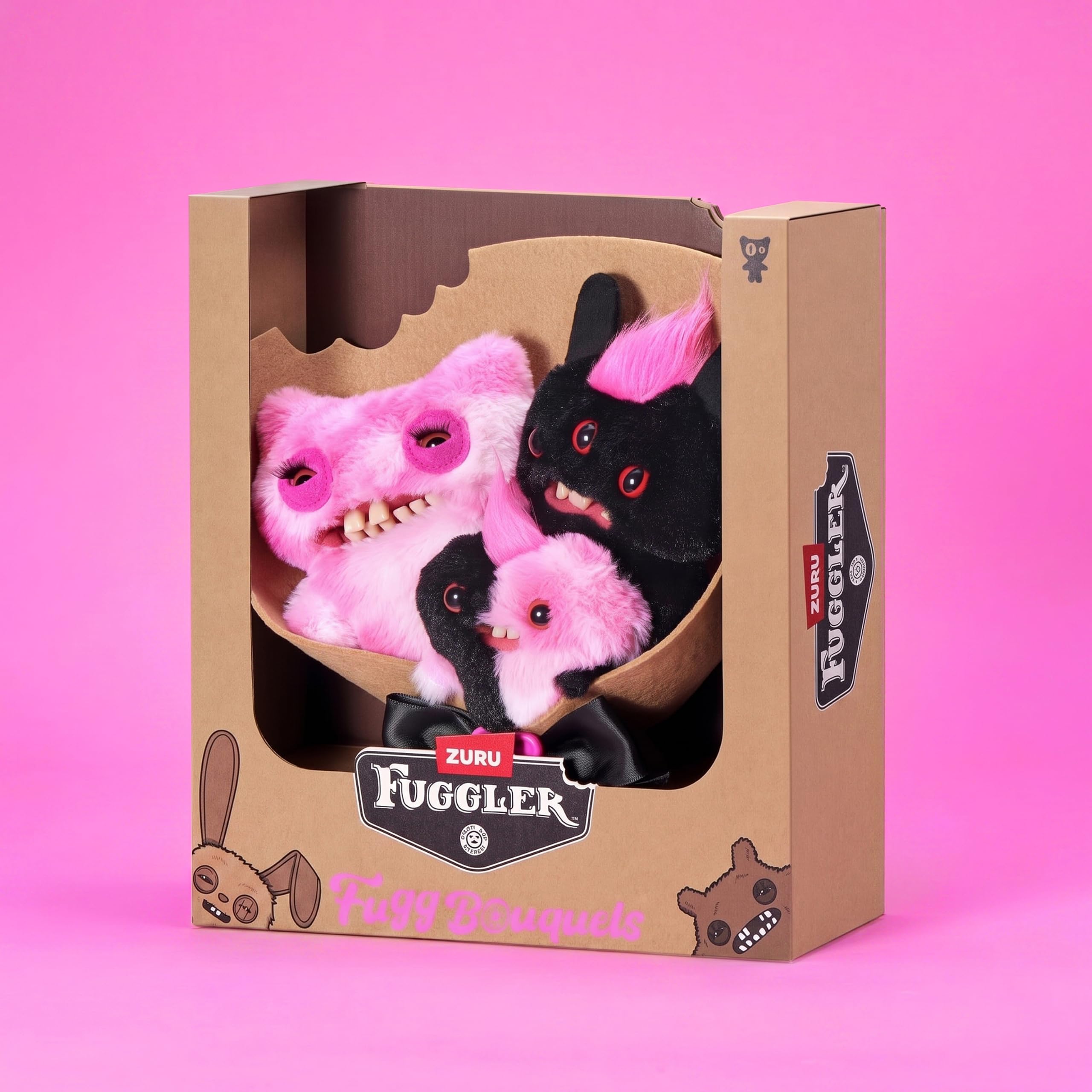 Fuggler Bouquets - 2 x 9 inch & 1 x 3.5 inch Soft Dolls Set 2