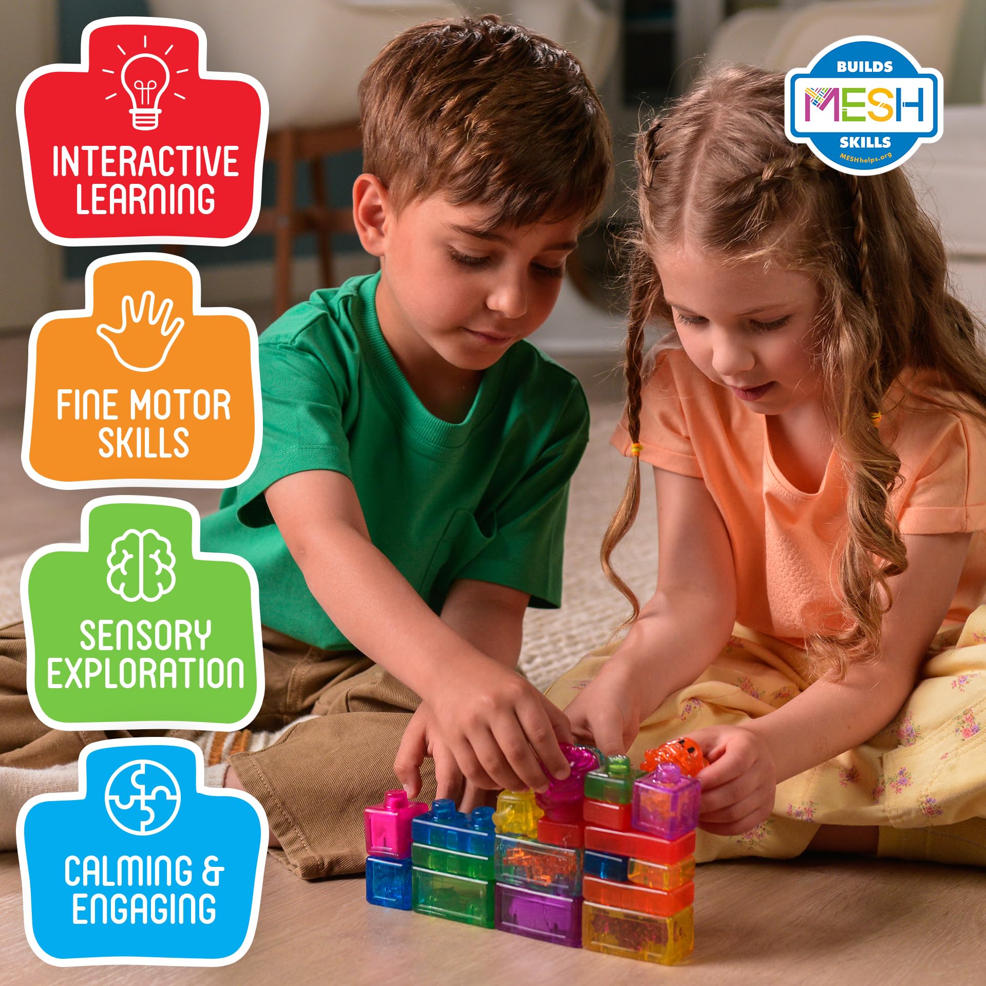 Jelly Blox Farm Set - Squishy Building Blocks for Toddlers 2+ 8