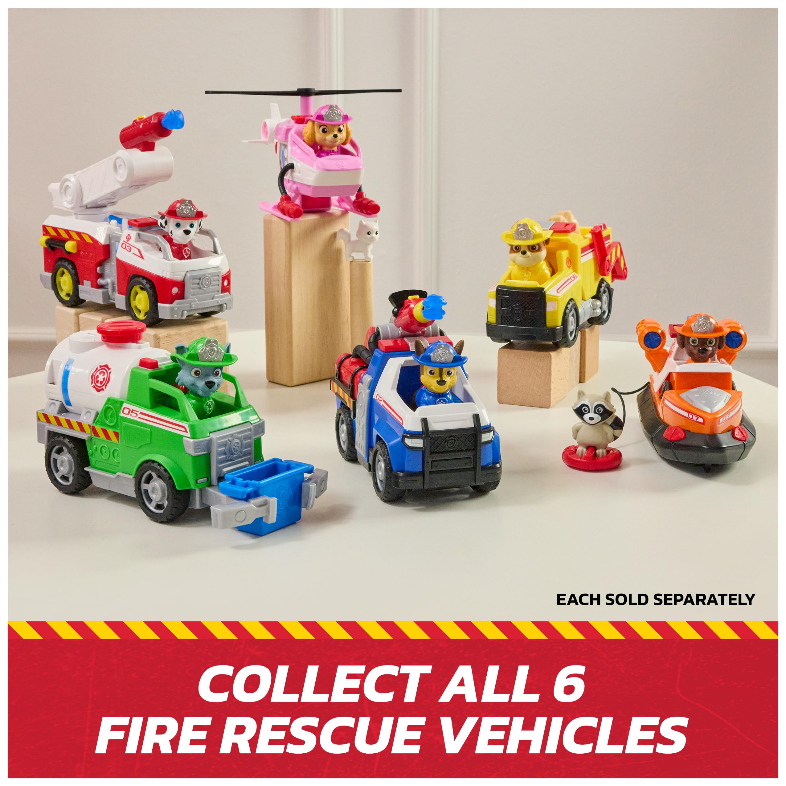 Paw Patrol Skye Rescue Fire Chopper Playset with Action Figure and Kitty Friend | Ages 3+ 6