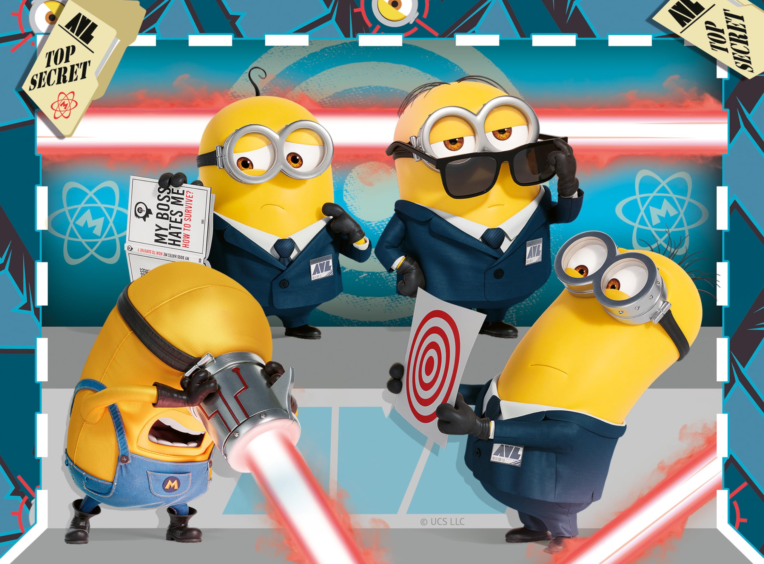 Ravensburger Minions Despicable Me 4 Jigsaw Puzzles 4-in-1 Set for Kids Age 3+ | 19x14cm