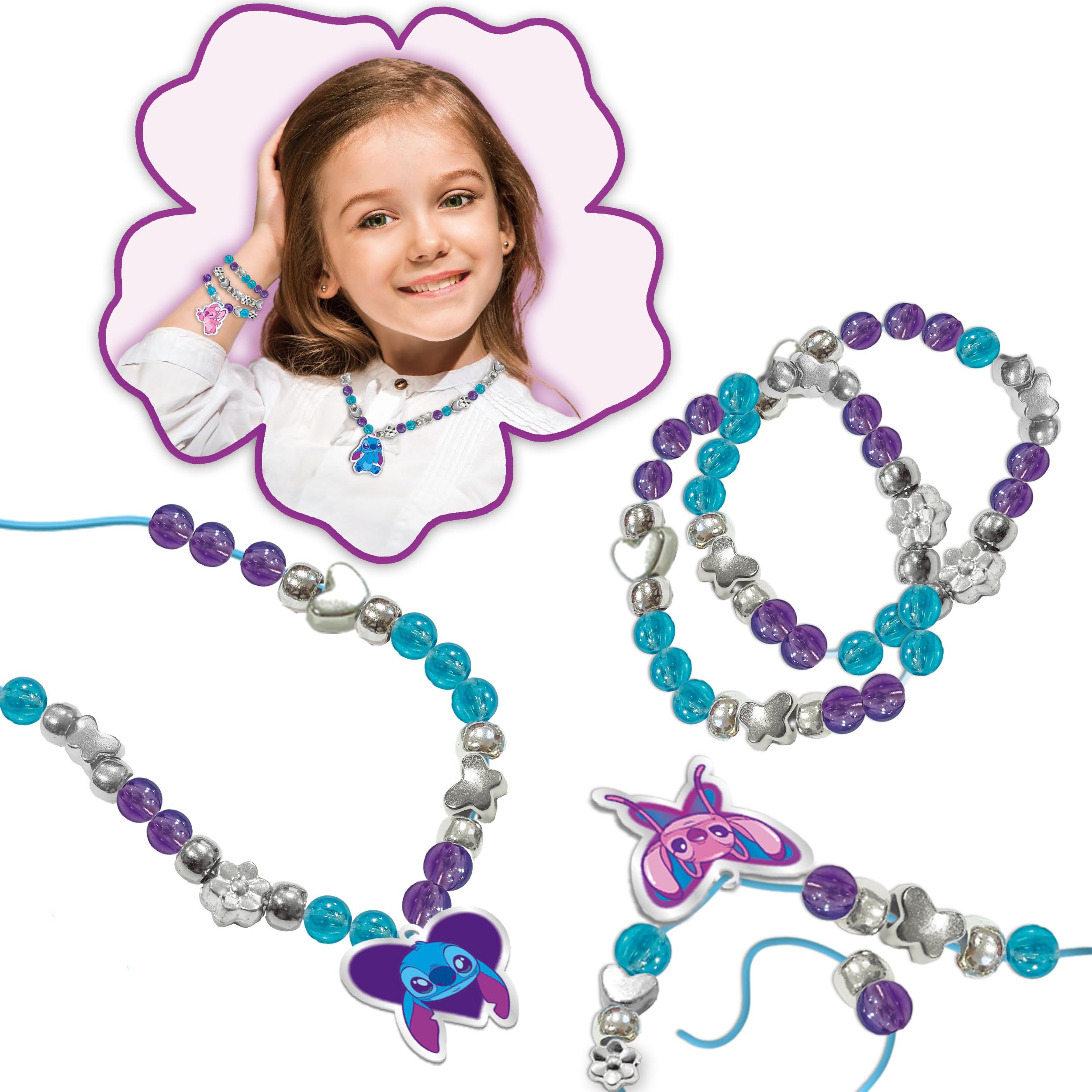 Lisciani DISNEY STITCH Friendship Jewellery Creation Kit - Craft Kit for Ages 7+ 10